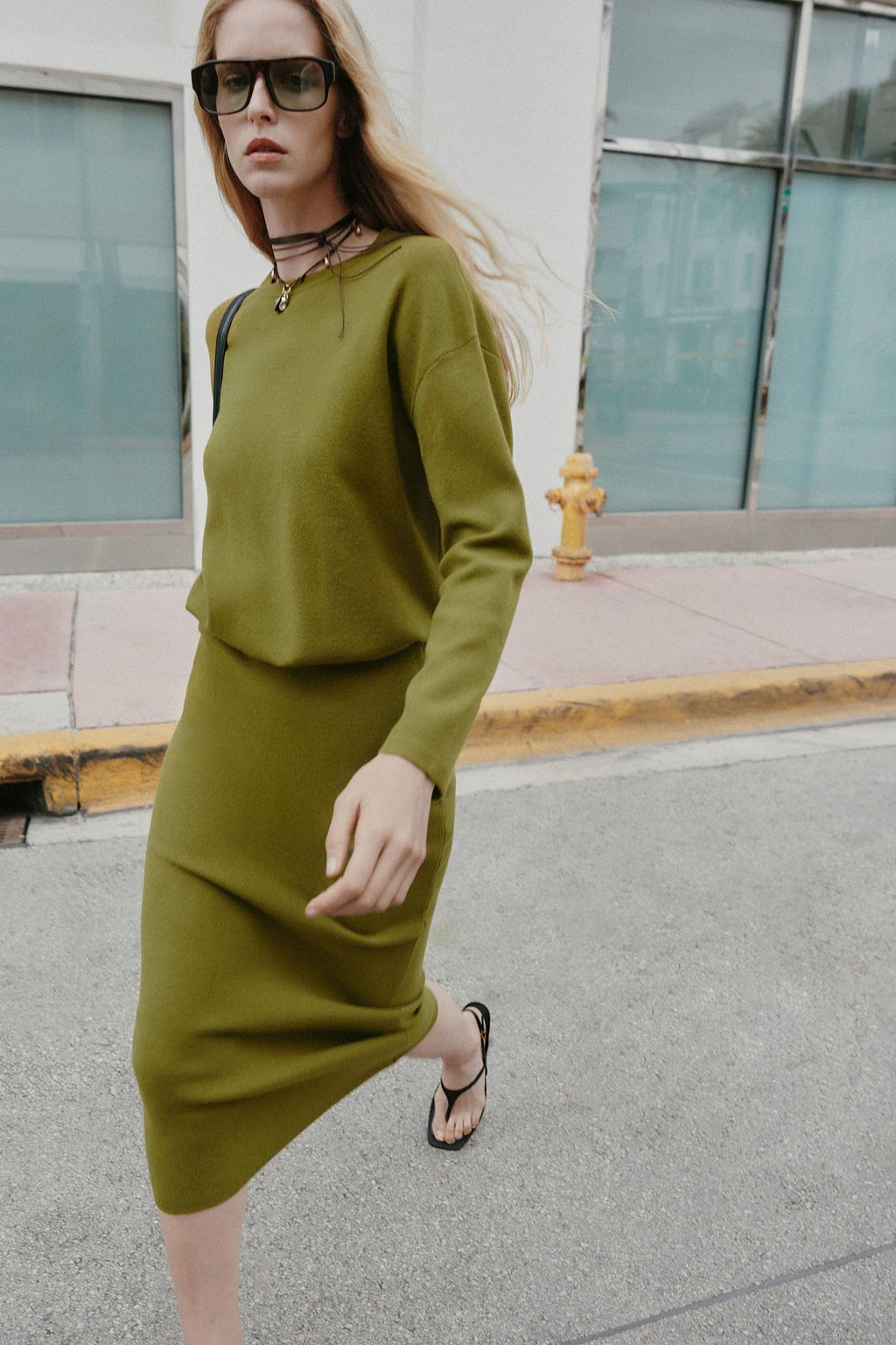 KNIT MIDI SKIRT - Zara фото 8