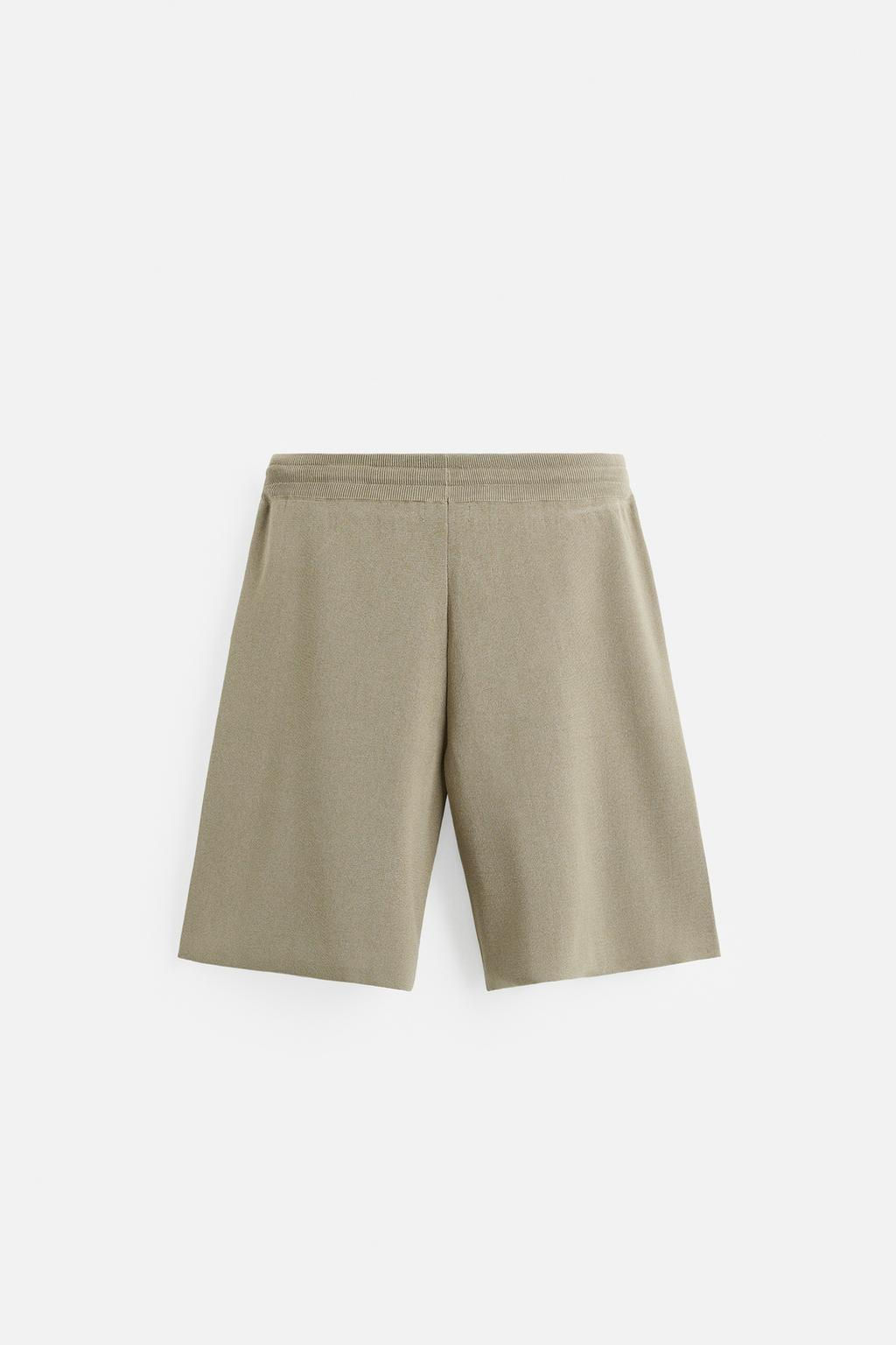 RELAXED FIT KNITTED BERMUDA SHORTS - Zara фото 8
