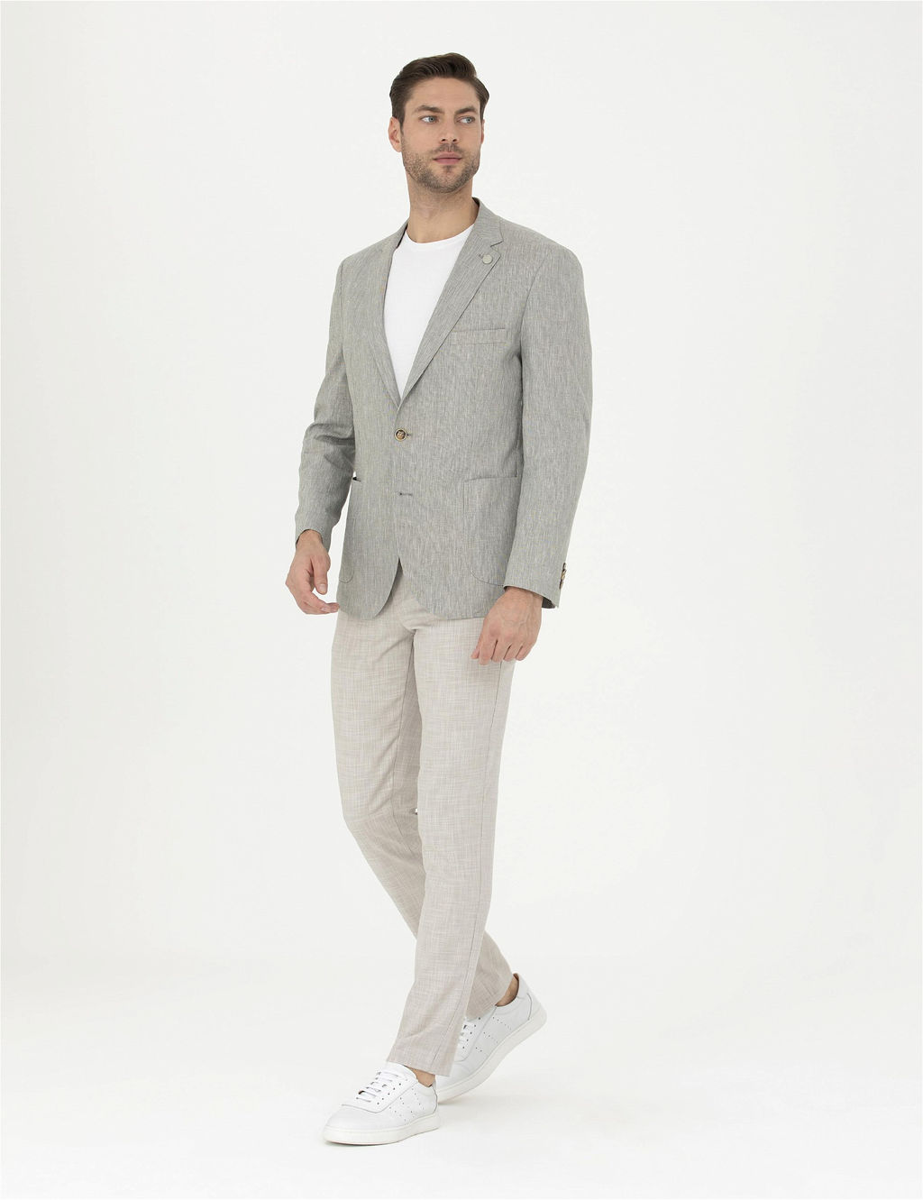 Bej Ex. Slim Fit Kuma_ Pantolon