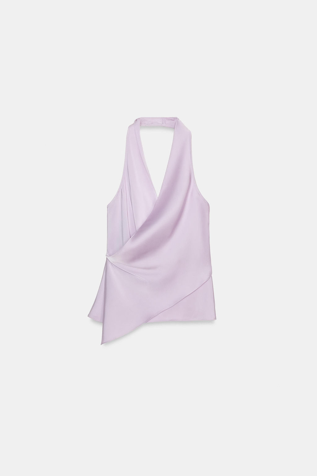 TOP SATINADO HALTER / Malva claro - Zara фото 5