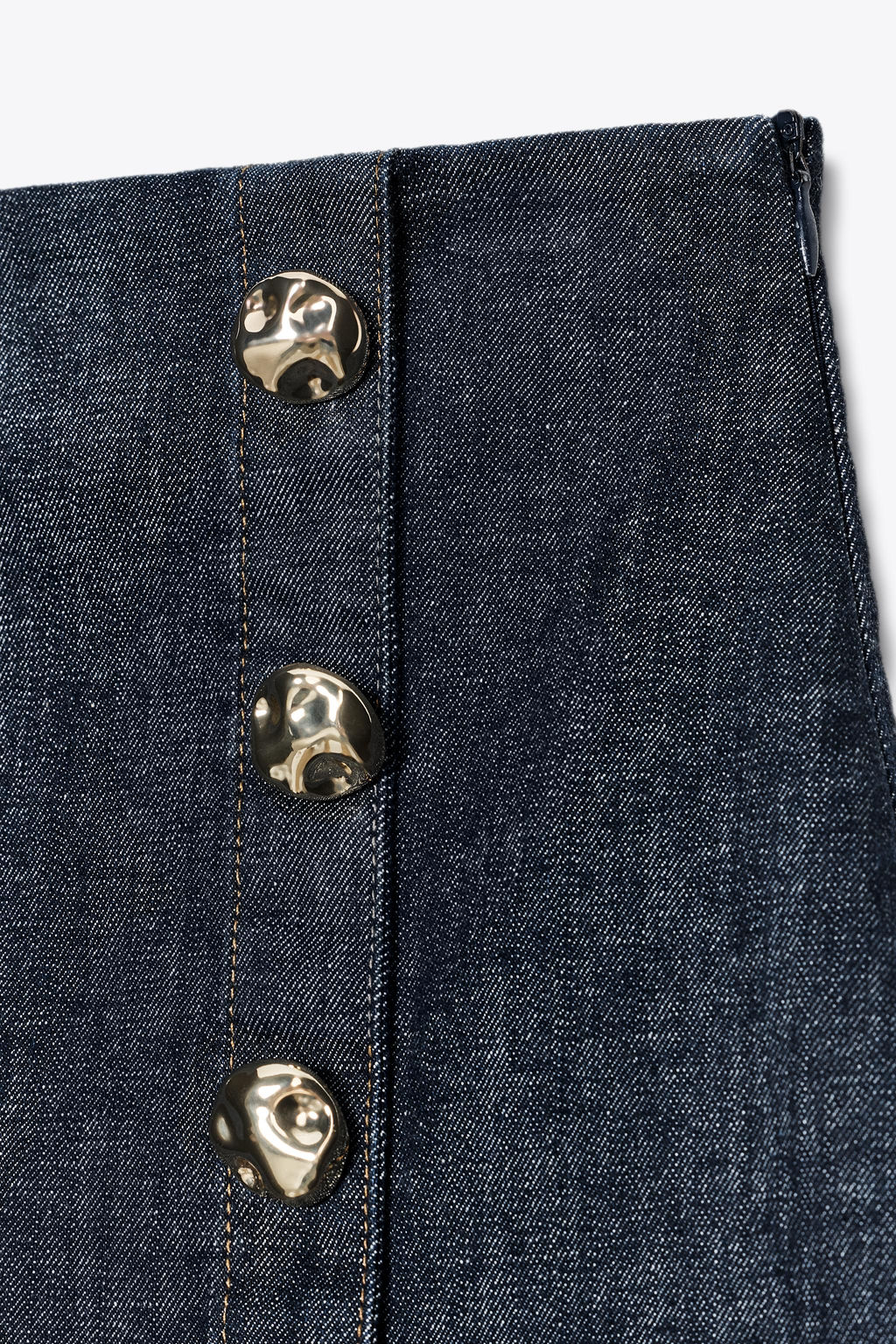 Z1975 DENIM SKORT WITH CROSSOVER BUTTONS - Zara фото 9