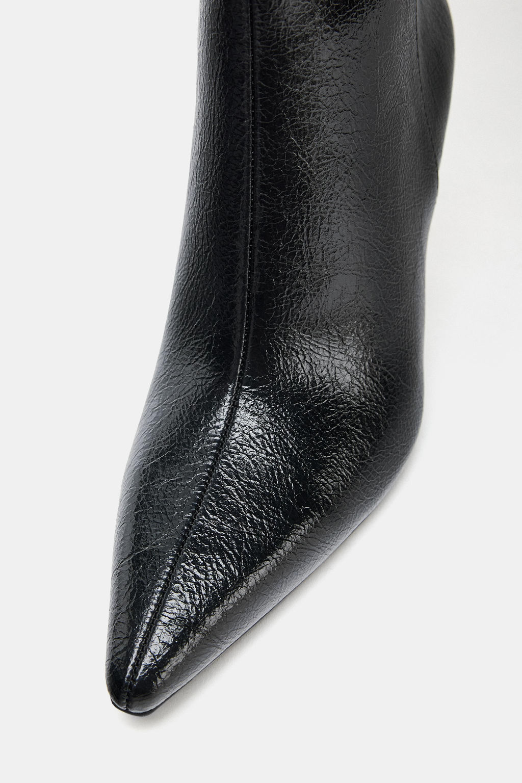 CRACKLED HEEL ANKLE BOOTS - Zara фото 11