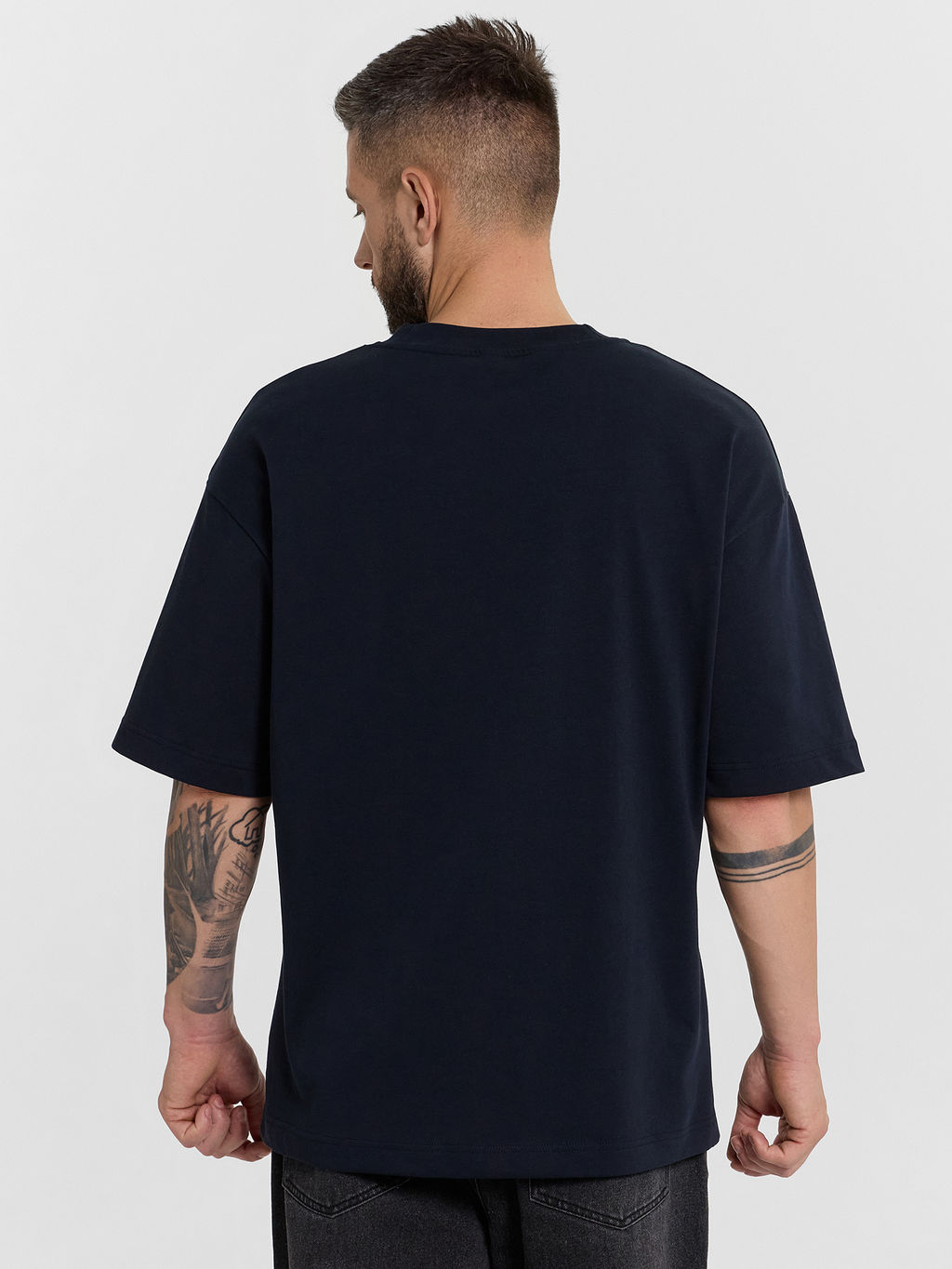 Футболка Mark Formelle мужская темно-синий с принтом хлопок  фото 2