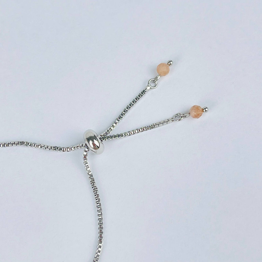 Браслет регулируемый из Лунного камня - Радуга самоцветов фото 4