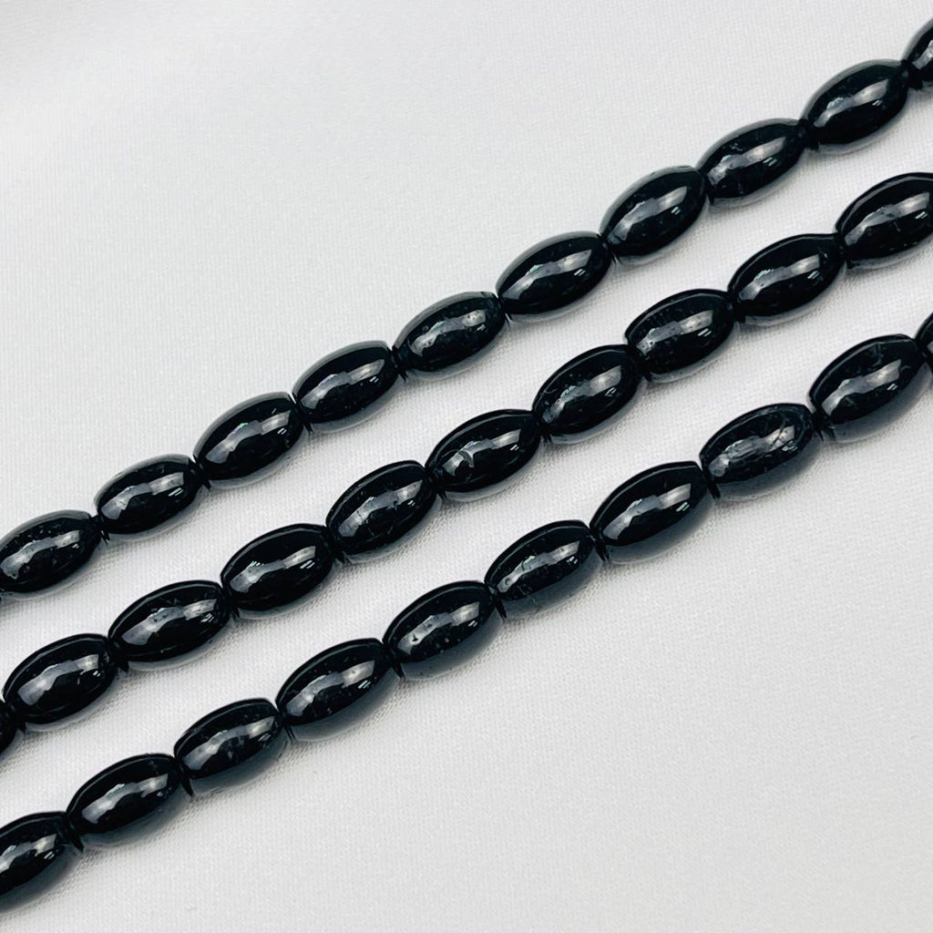 Бусины для украшений из черного Турмалина "Шерл"