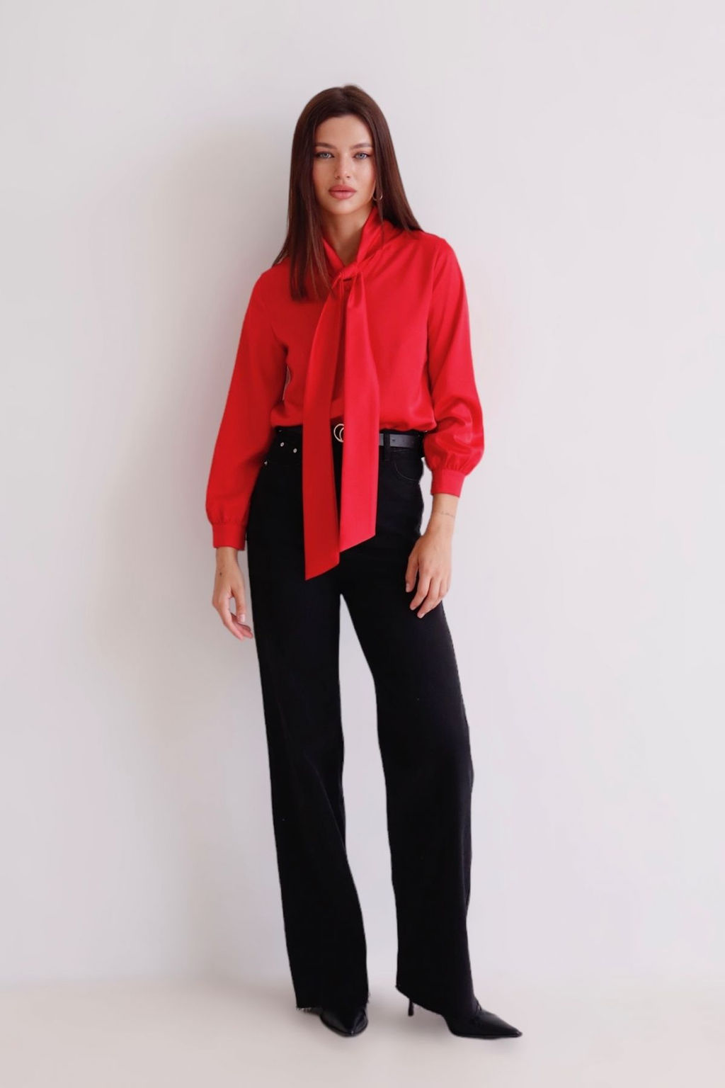 Martichelli Блуза с завязками красная  фото 8