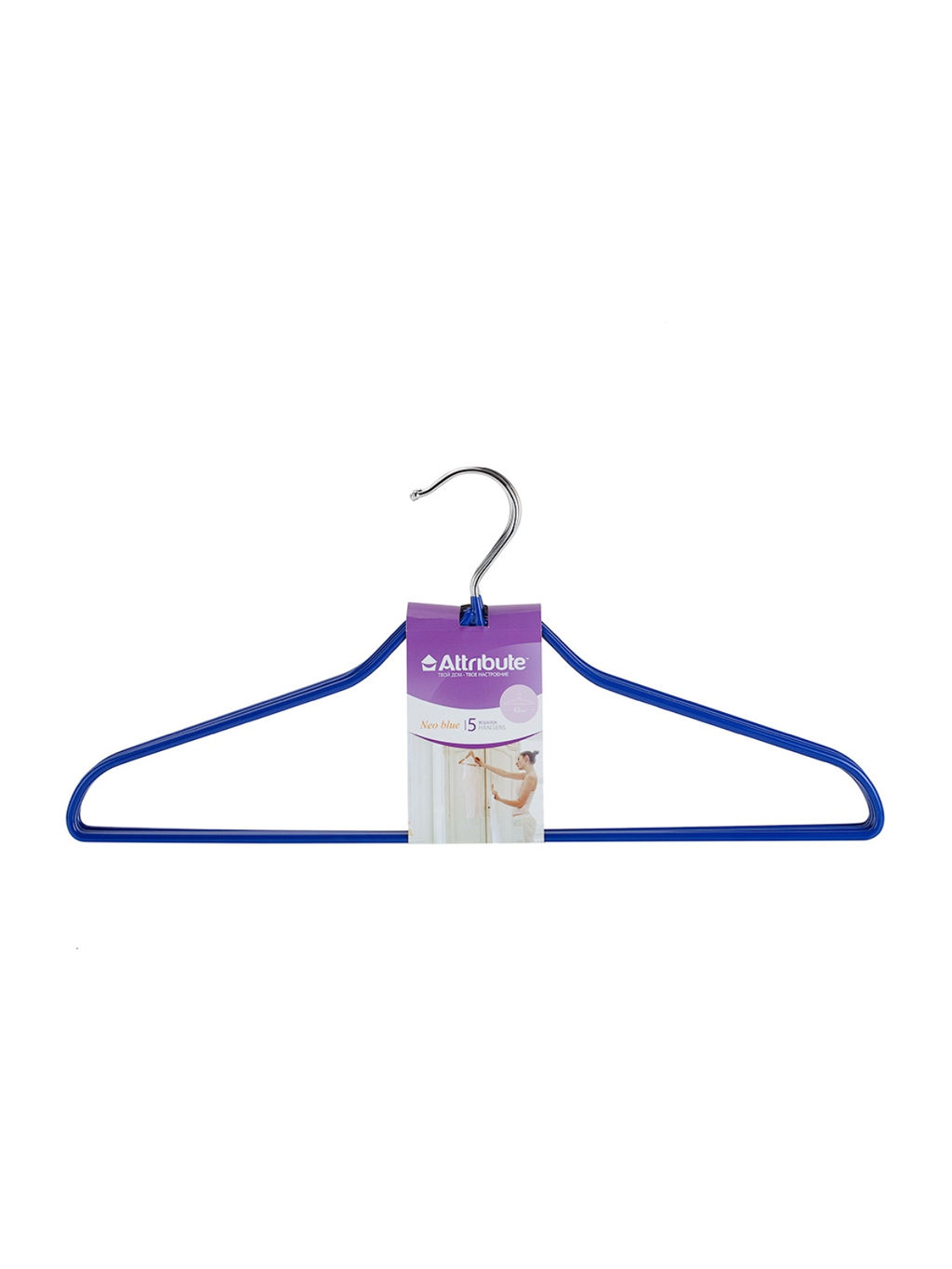 Набор вешалок универсальных NEO BLUE 5шт 42см - Attribute фото 2