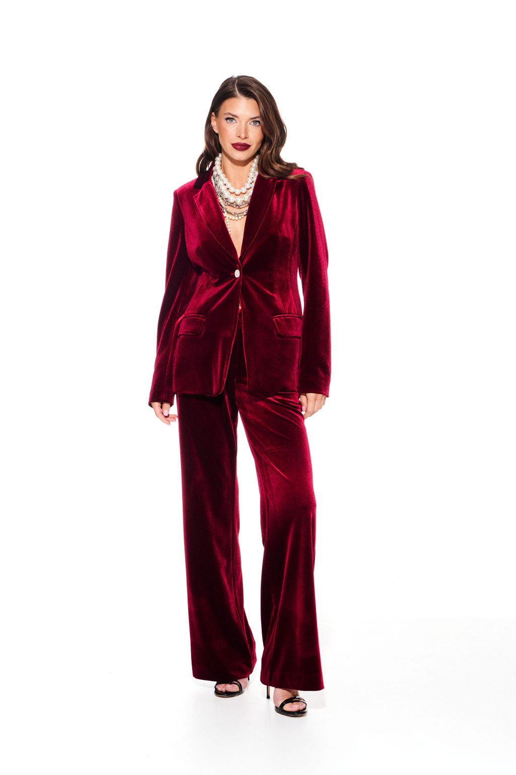 костюм женский 2-х предметный (жакет + брюки) - Elletto фото 2