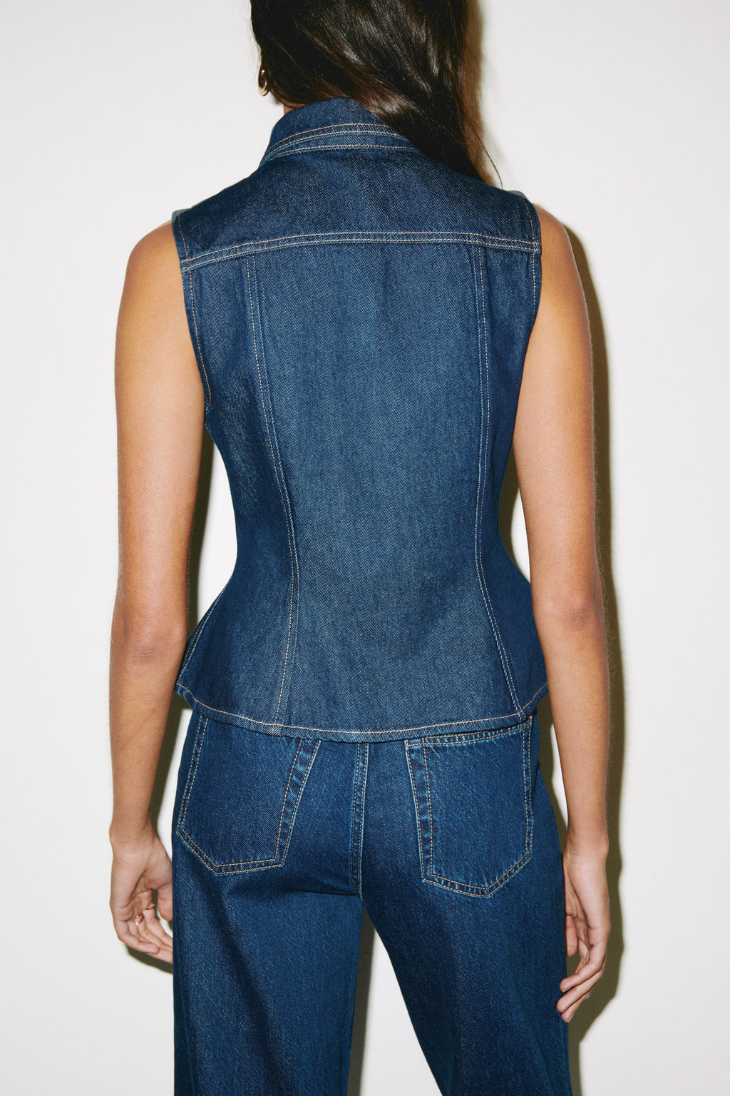 Chaleco denim con peplum - H&m фото 7