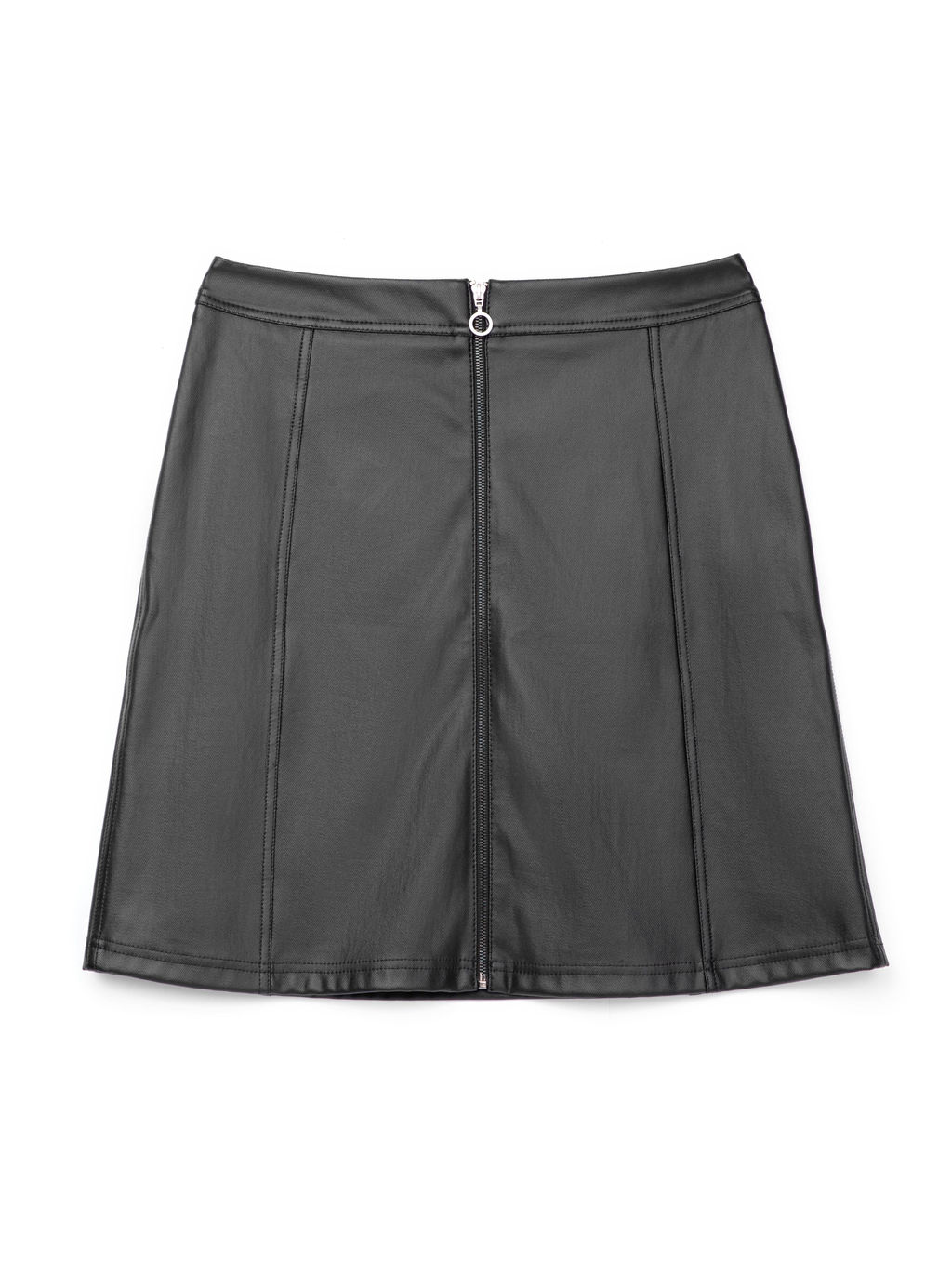 CONTE Юбка А-силуэта с напылением "под кожу" LITA black black