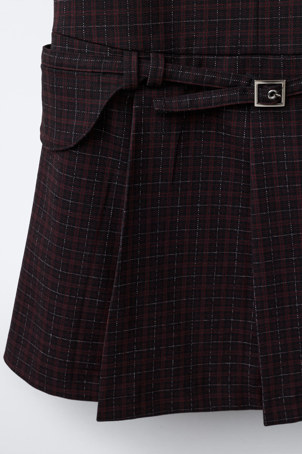 CHECK PINAFORE DRESS - Zara фото 4