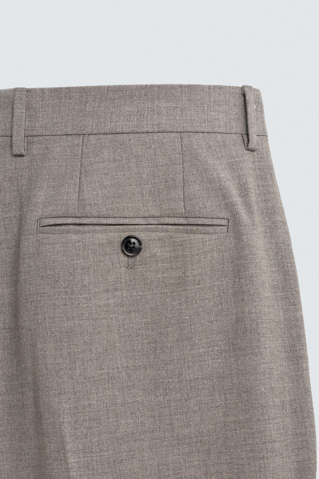 PANTAL?N TRAJE REGULAR FIT ESTRUCTURA / Beige