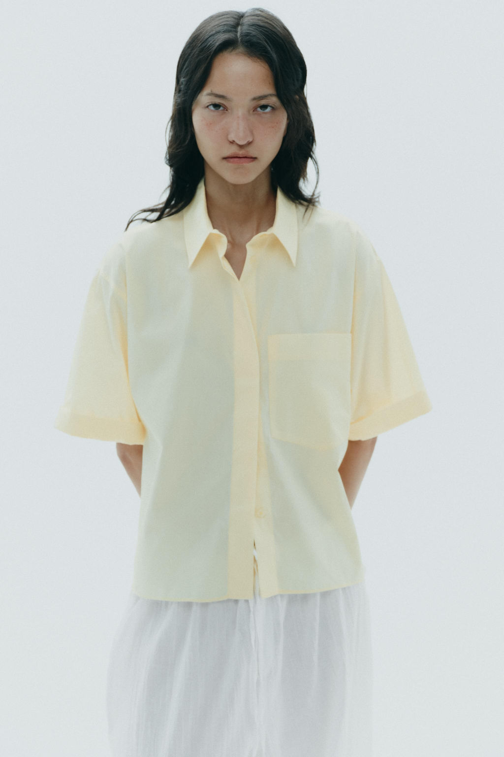 POPLIN SHIRT WITH POCKET - Zara фото 2