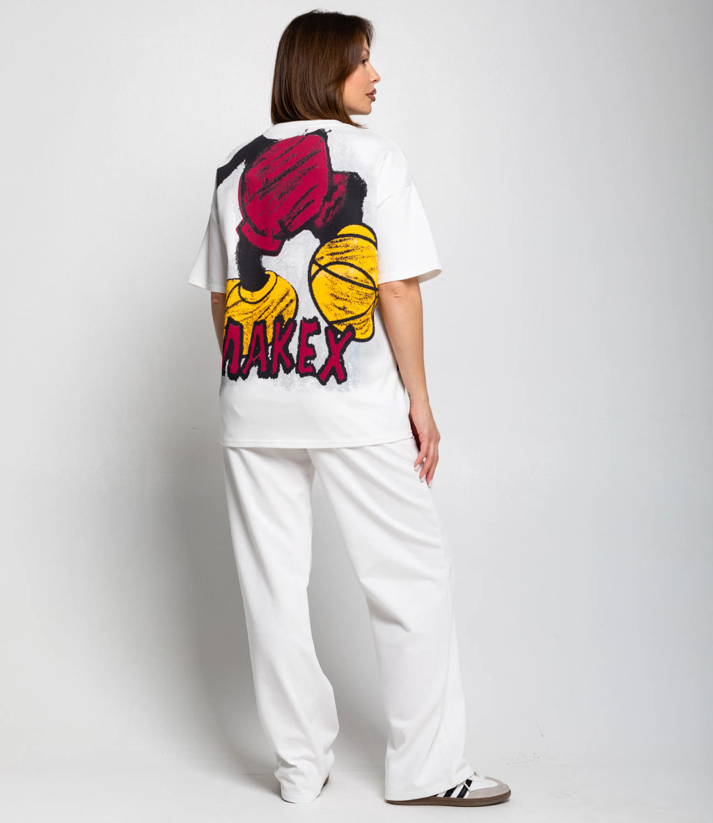 Спортивный костюм #КТ2654, белый - Dommod фото 4