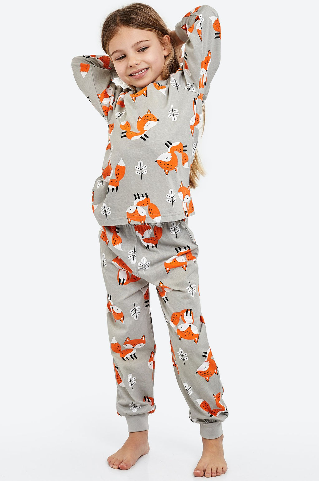 Хлопковая пижама для девочки Happyfox