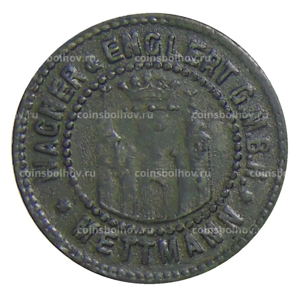 10 пфеннигов 1918 года Германия  Нотгельд Метманн
