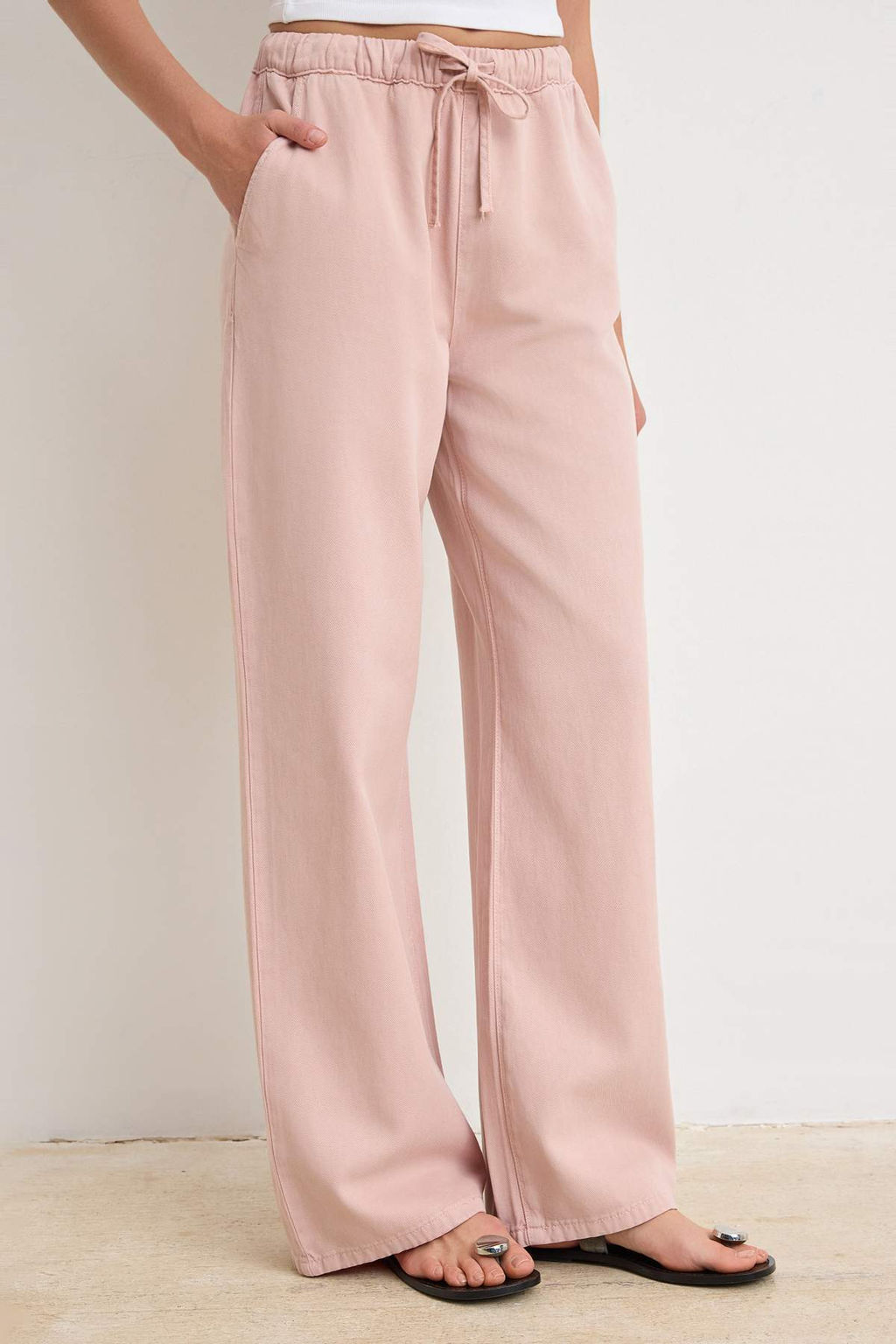 Ac?k Pembe Yuksek Bel Wideleg Tencel Kar?s?ml? Jeans TWOSS26JE00209 - Trendyolmilla фото 12