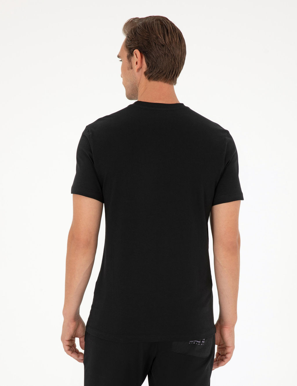 Siyah Slim Fit Ti__rt - Pierre cardin фото 5