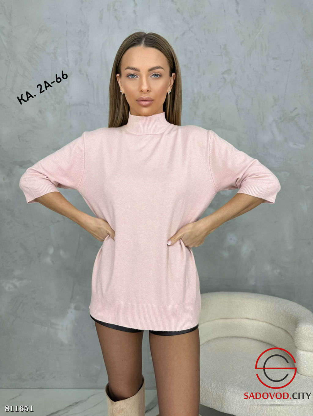 Водолазка женская 3/4 рукав - Bruno фото 9