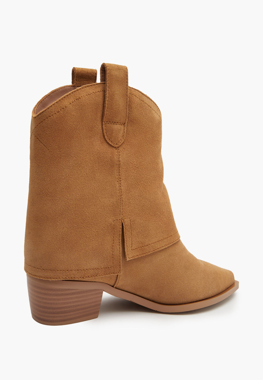 Рыжие велюровые женские казаки - Mascotte фото 3