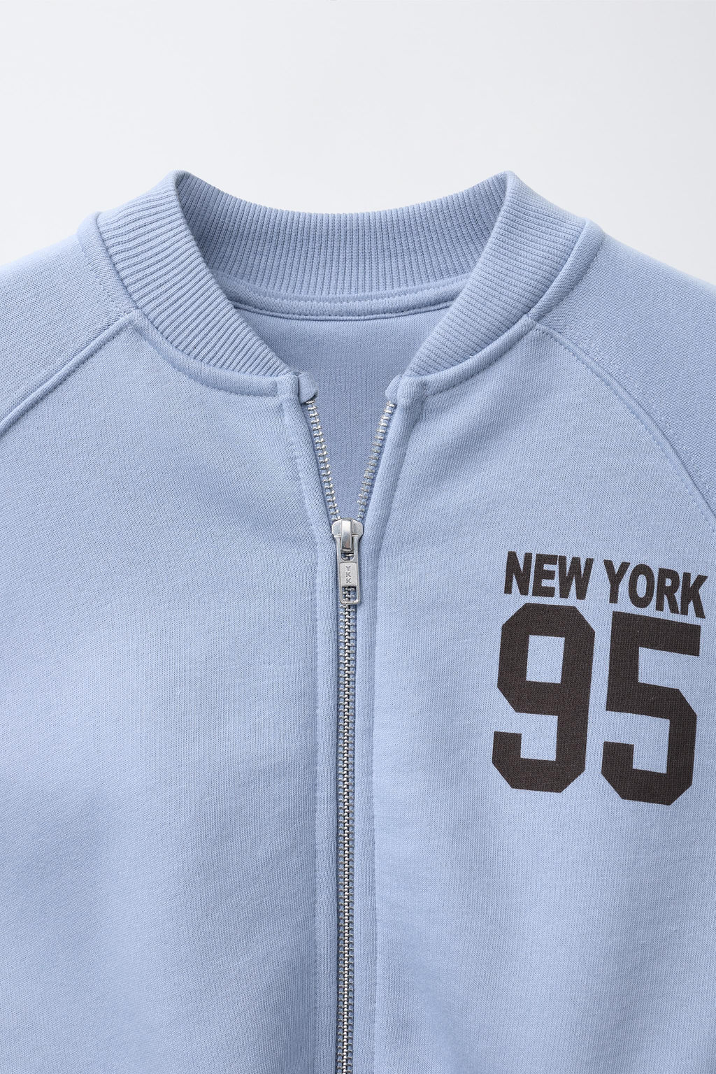 JOGGING FLEECE BOMBER JACKET - Zara фото 3