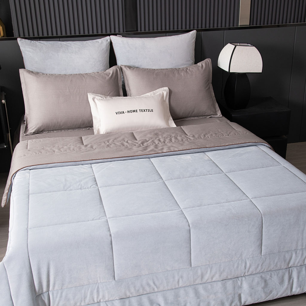 Комплект постельного белья на резинке Сатин Velouria Luxe с Одеялом VLR008 180*200*25;160*200*25;140*200*25 Евро 4 Наволочки