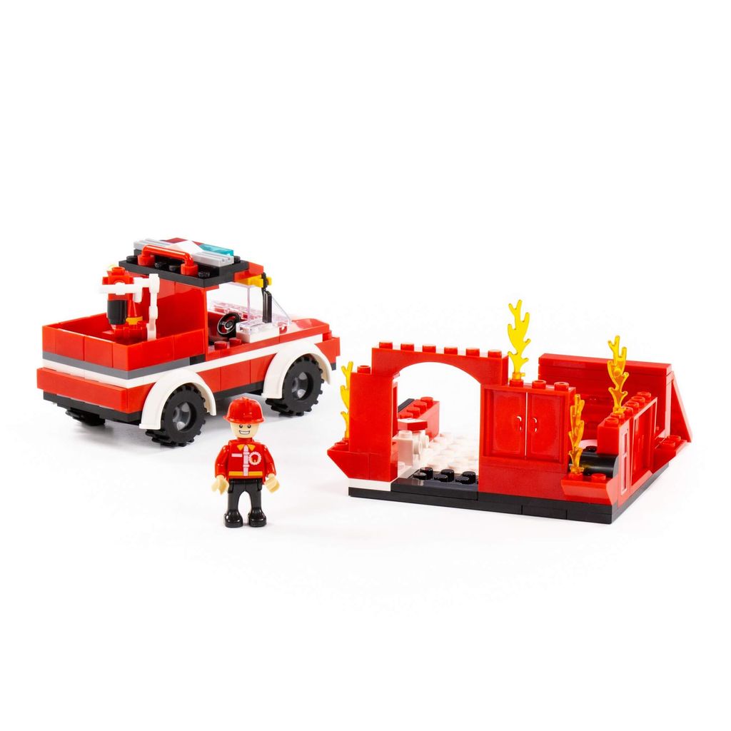 Конструктор Классик Город. Пожарная часть-1.6 (187 элементов) (в коробке) - Полесье фото 3