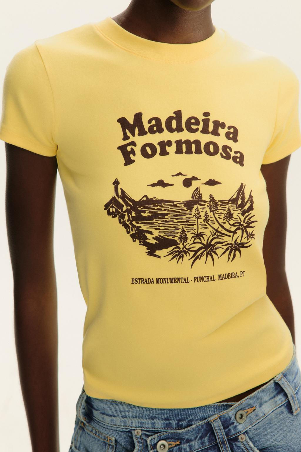 T-SHIRT WITH TEXT PRINT - Zara фото 11