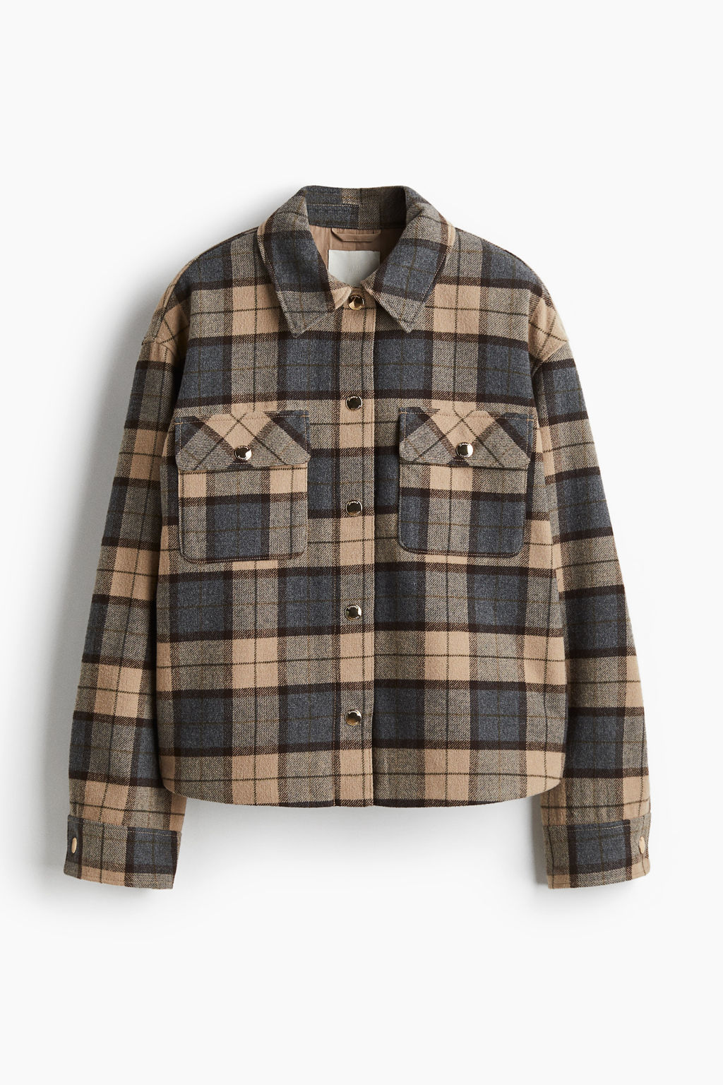 Chaqueta camisera oversize