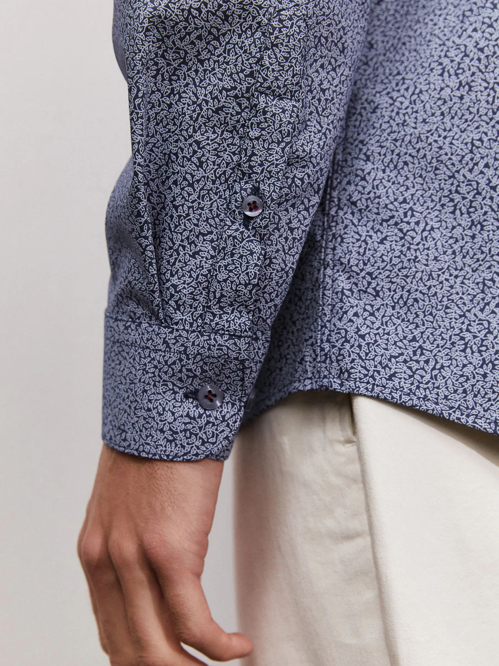 Сорочка мужская длинный рукав GREG 213/237/0047/ZN/1p STRETCH_V