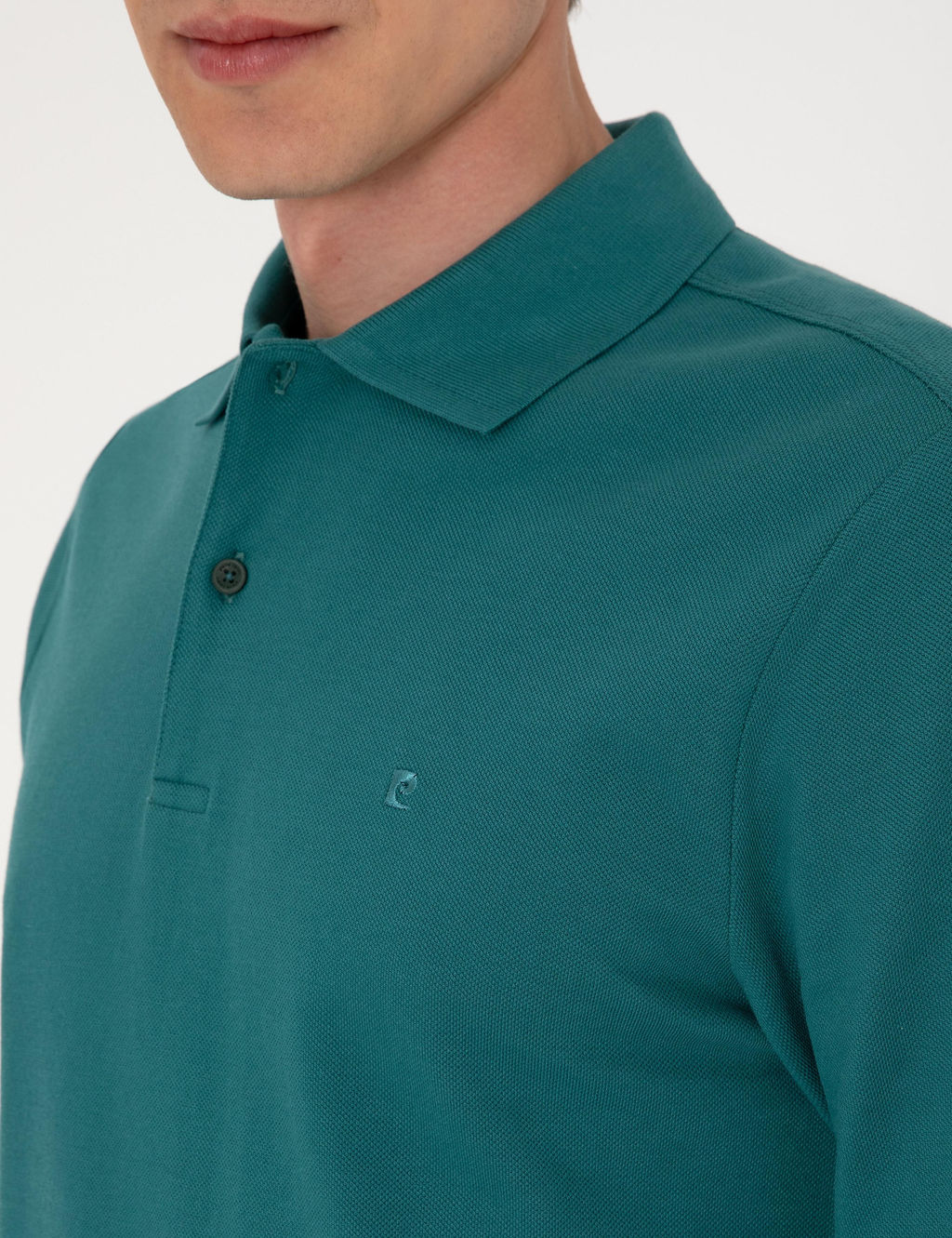 Z_mr_t Slim Fit K_vr_lmaz Polo Yaka Basic Pike Sweatshirt