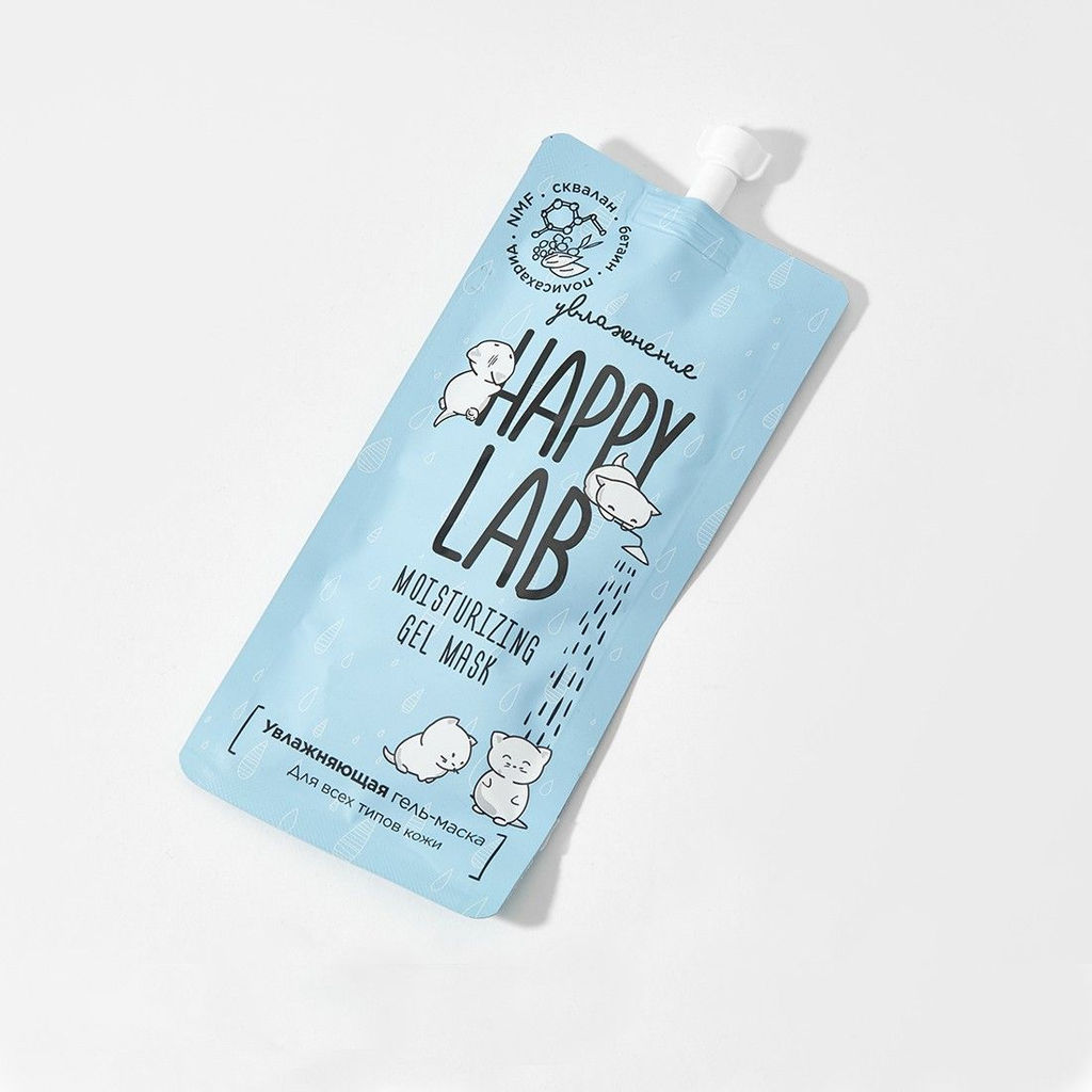 Happy Lab Маска-гель увлажняющая для молодой кожи со скваланом / Moisturizing Gel Mask With Squalane, 20 мл 2553  фото 2