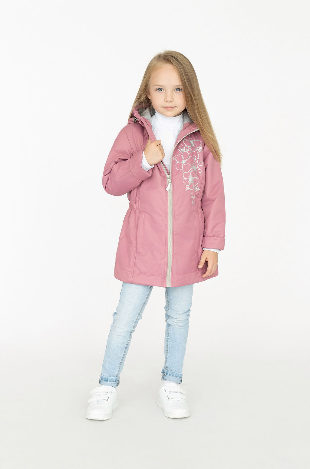 Куртка детская демисезонная пыльнорозовая