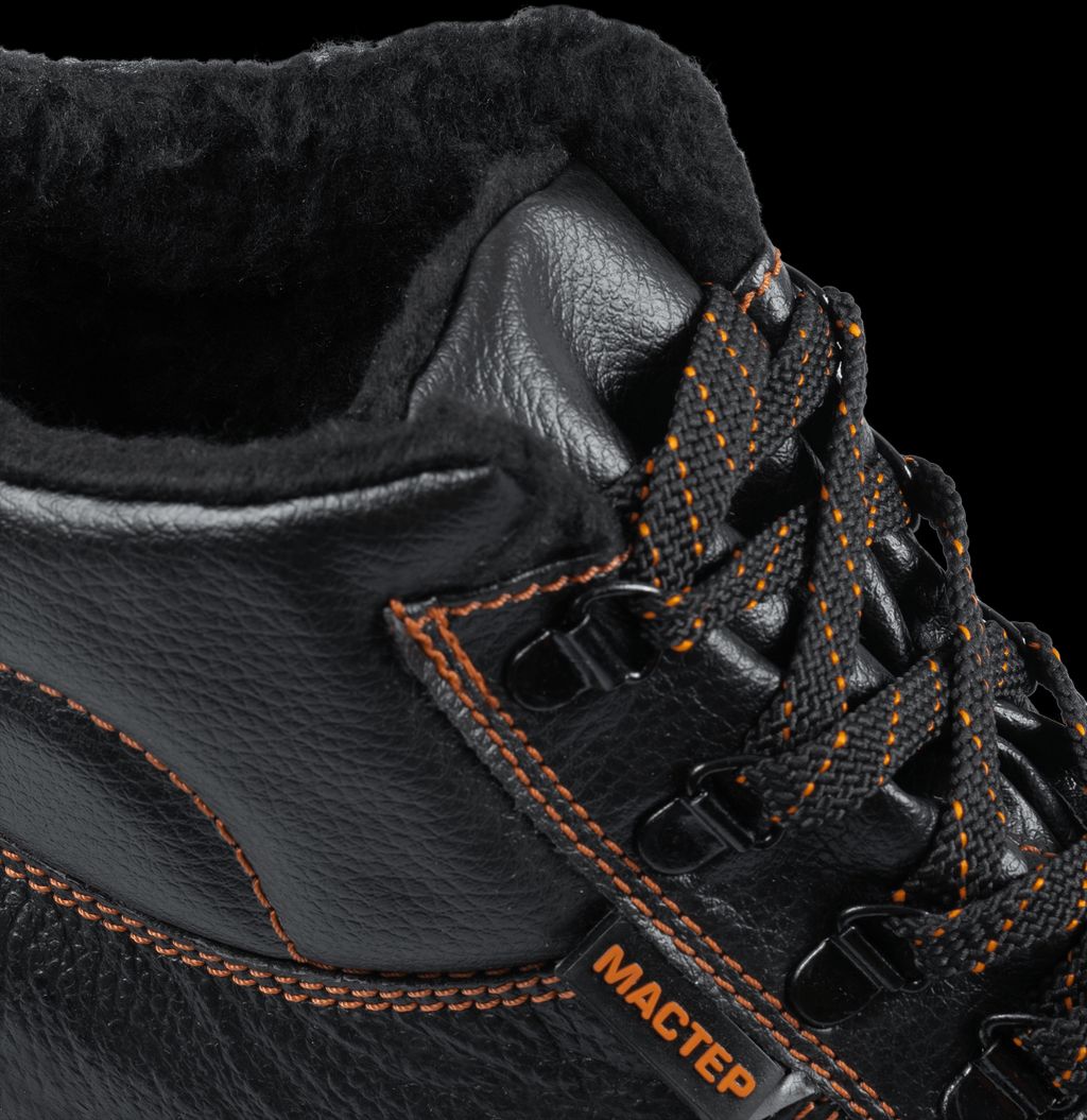 Ботинки МАСТЕР иск. мех, юфтевые ПУ
