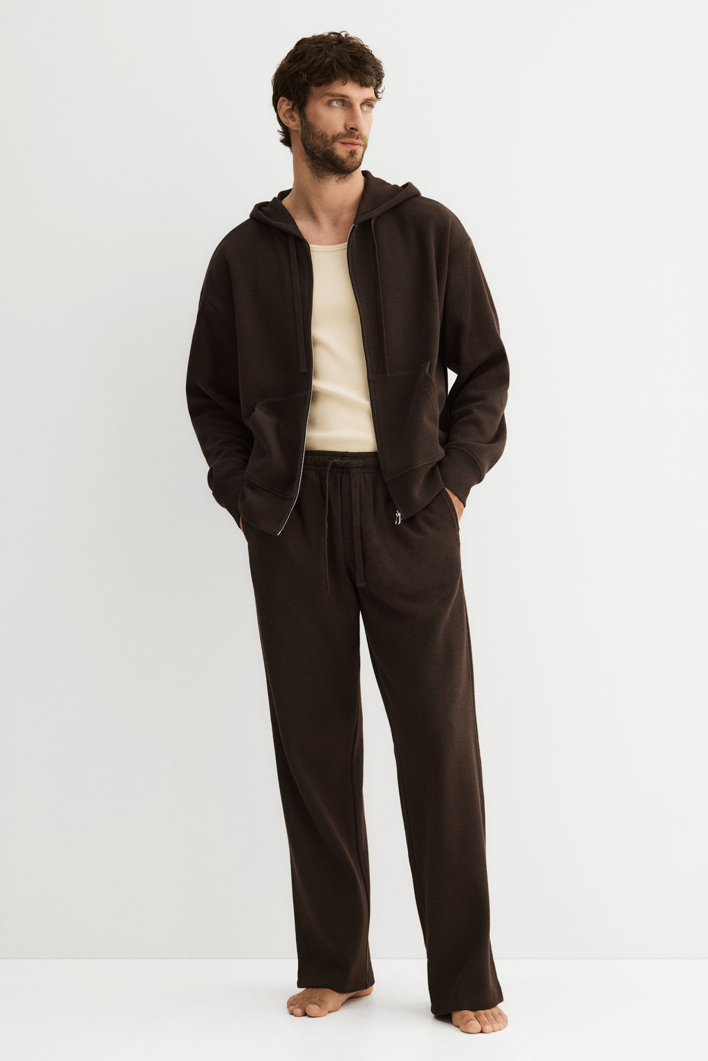 Chaqueta de punto con capucha Loose Fit - H&m фото 3