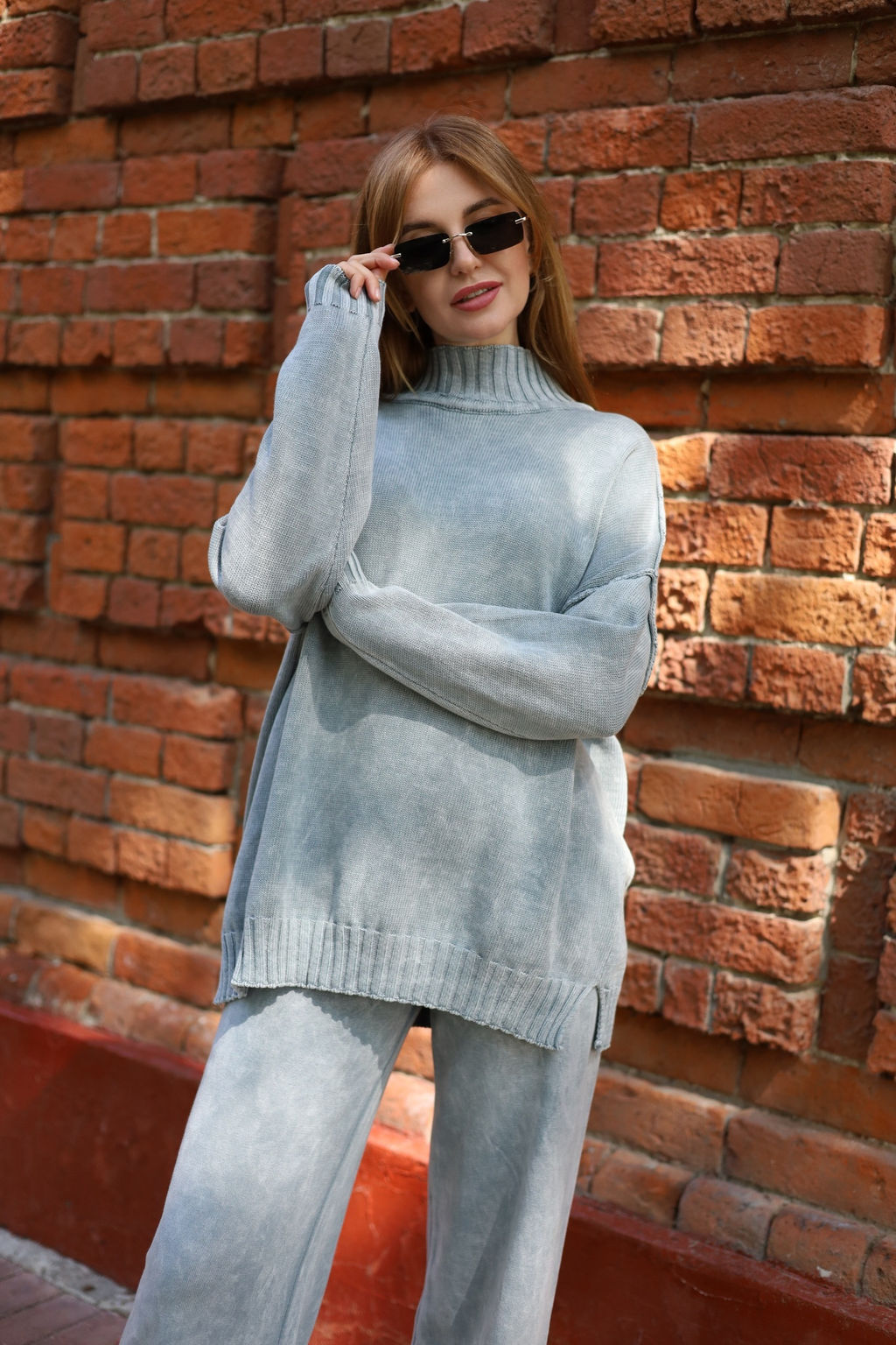 Костюм вязаный женский VARENKA, серый - Inzibe фото 21