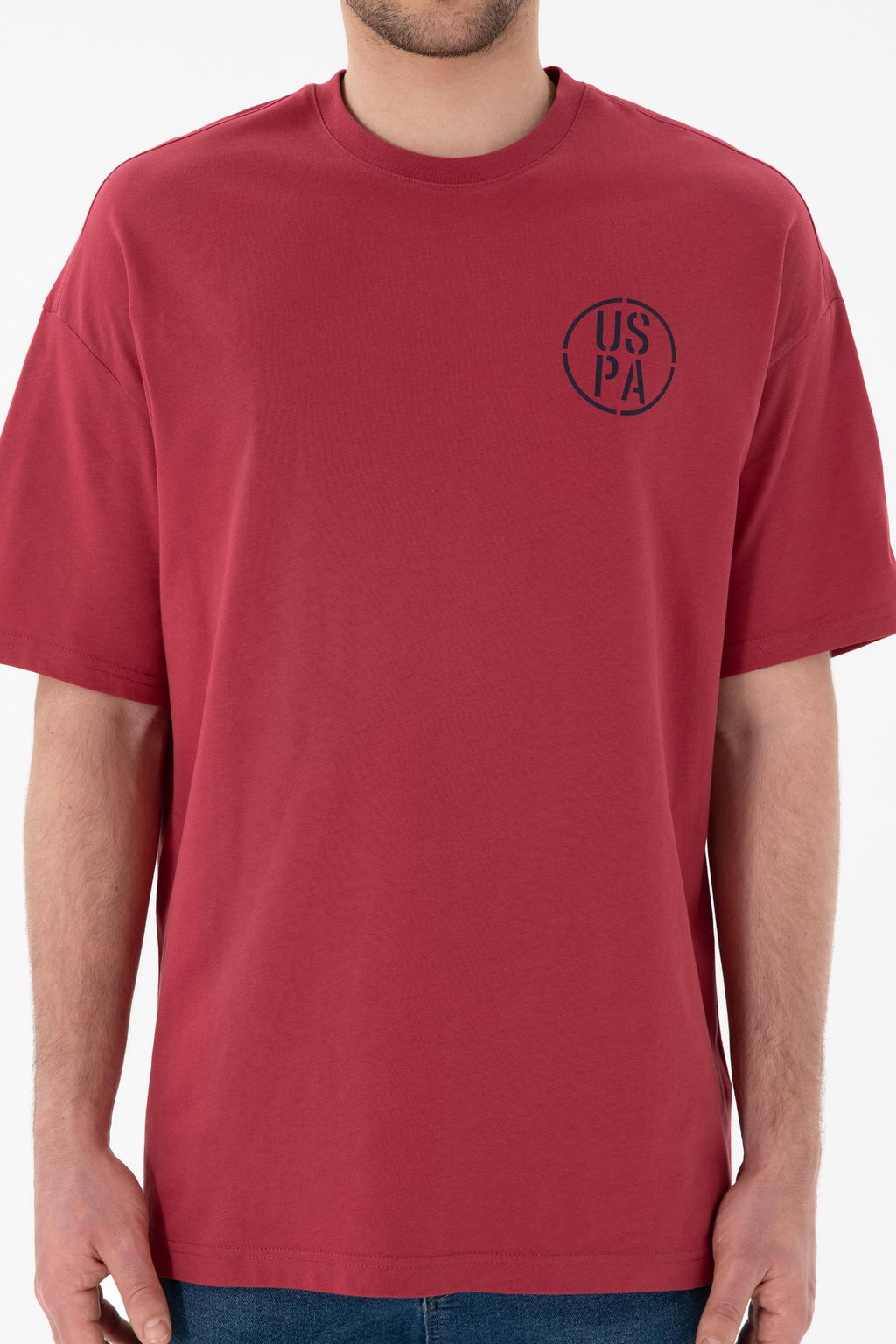 Erkek Oversize Fit Bisiklet Yaka Vi_ne Ti__rt Sepette S_rpriz _ndirim - U.s. polo assn фото 7
