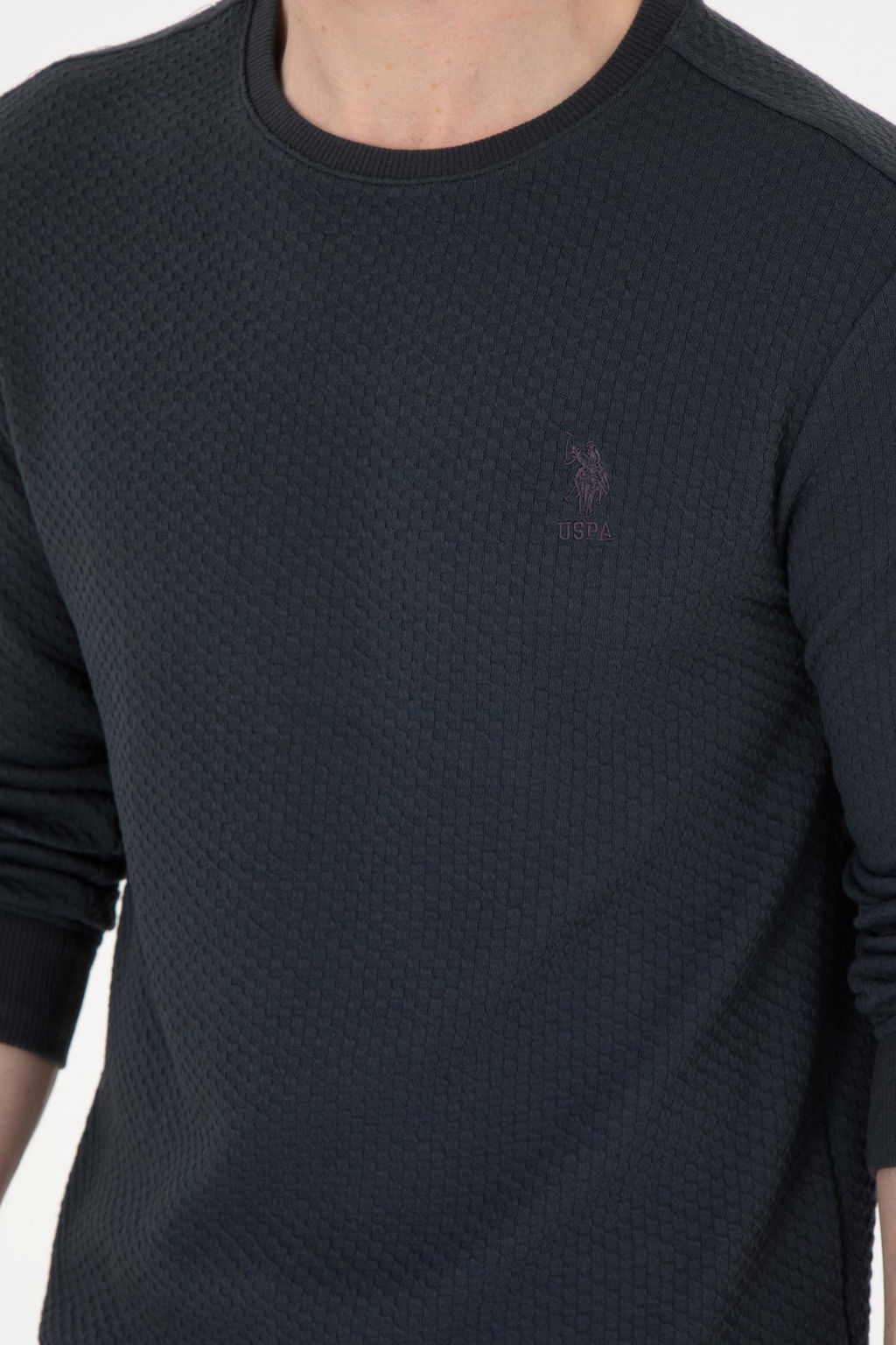 Мужской свитшот антрацитового цвета Неожиданная скидка в корзине - U.s. polo assn фото 7