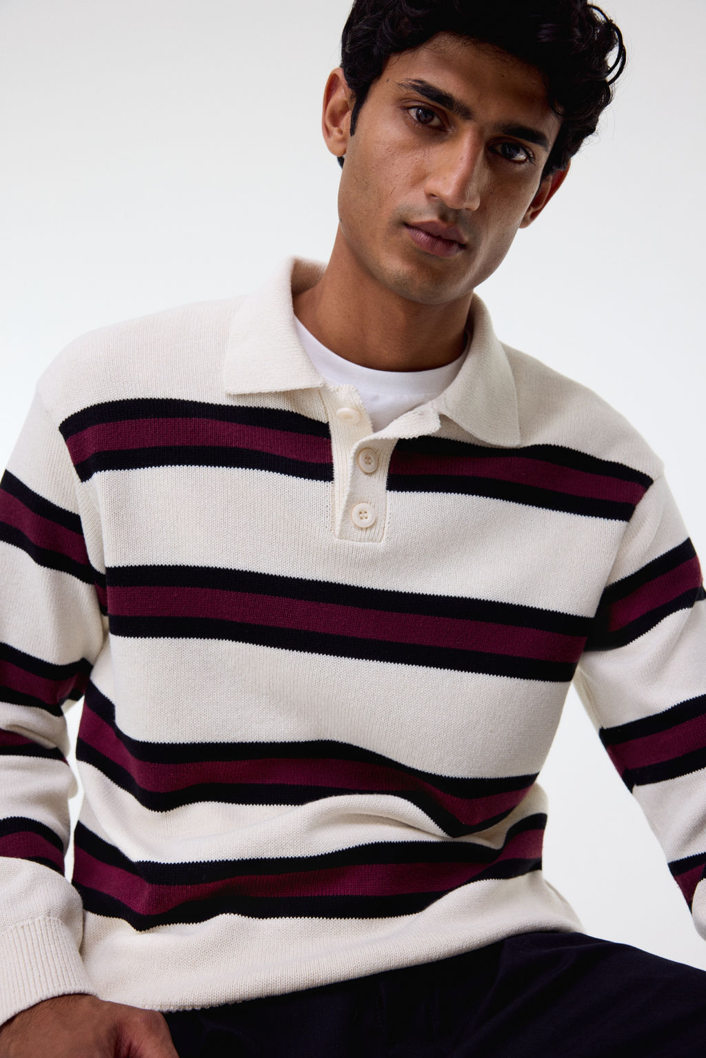 Polo de punto Loose Fit - H&m фото 3