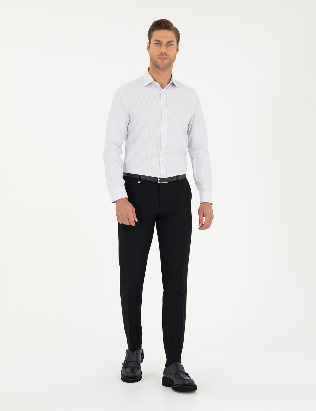 Mor Slim Fit Uzun Kollu G_mlek - Pierre cardin фото 4
