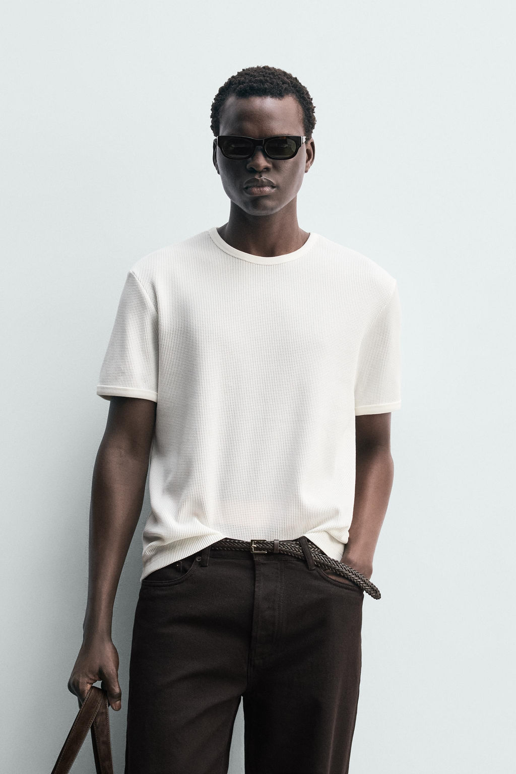 WAFFLE-KNIT T-SHIRT - Zara фото 9