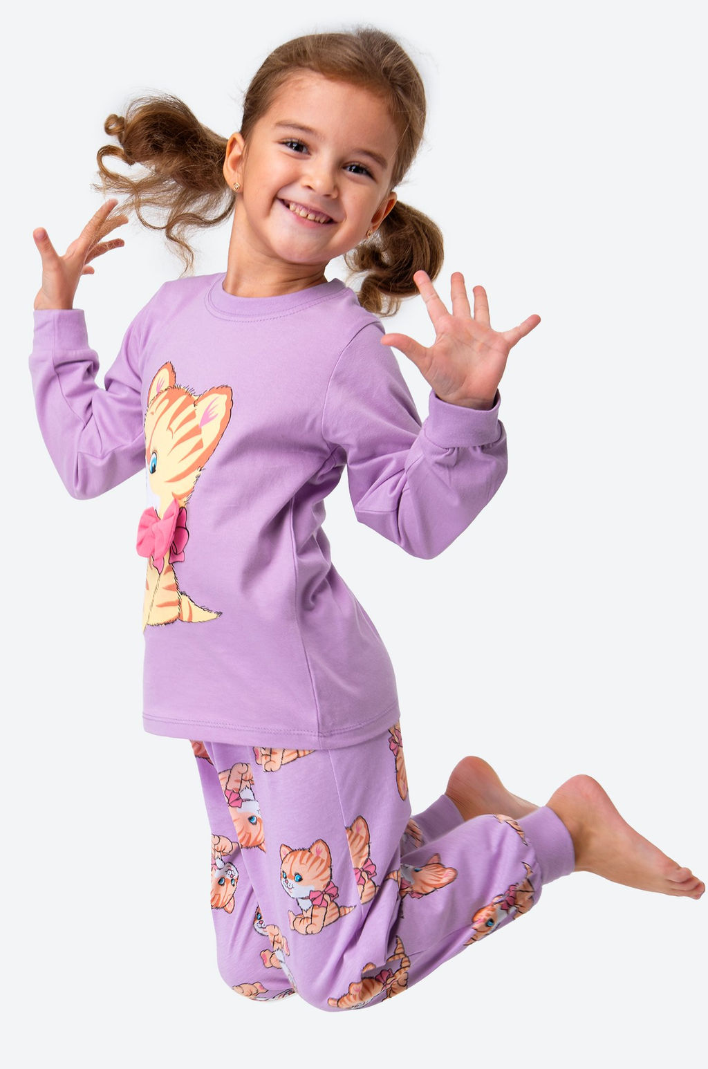 Хлопковая пижама для девочки Bonito  фото 6