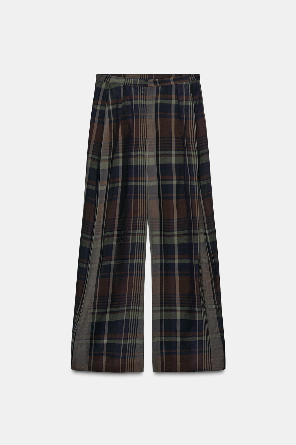 ZW COLLECTION CHECK BALLOON TROUSERS - Zara фото 5