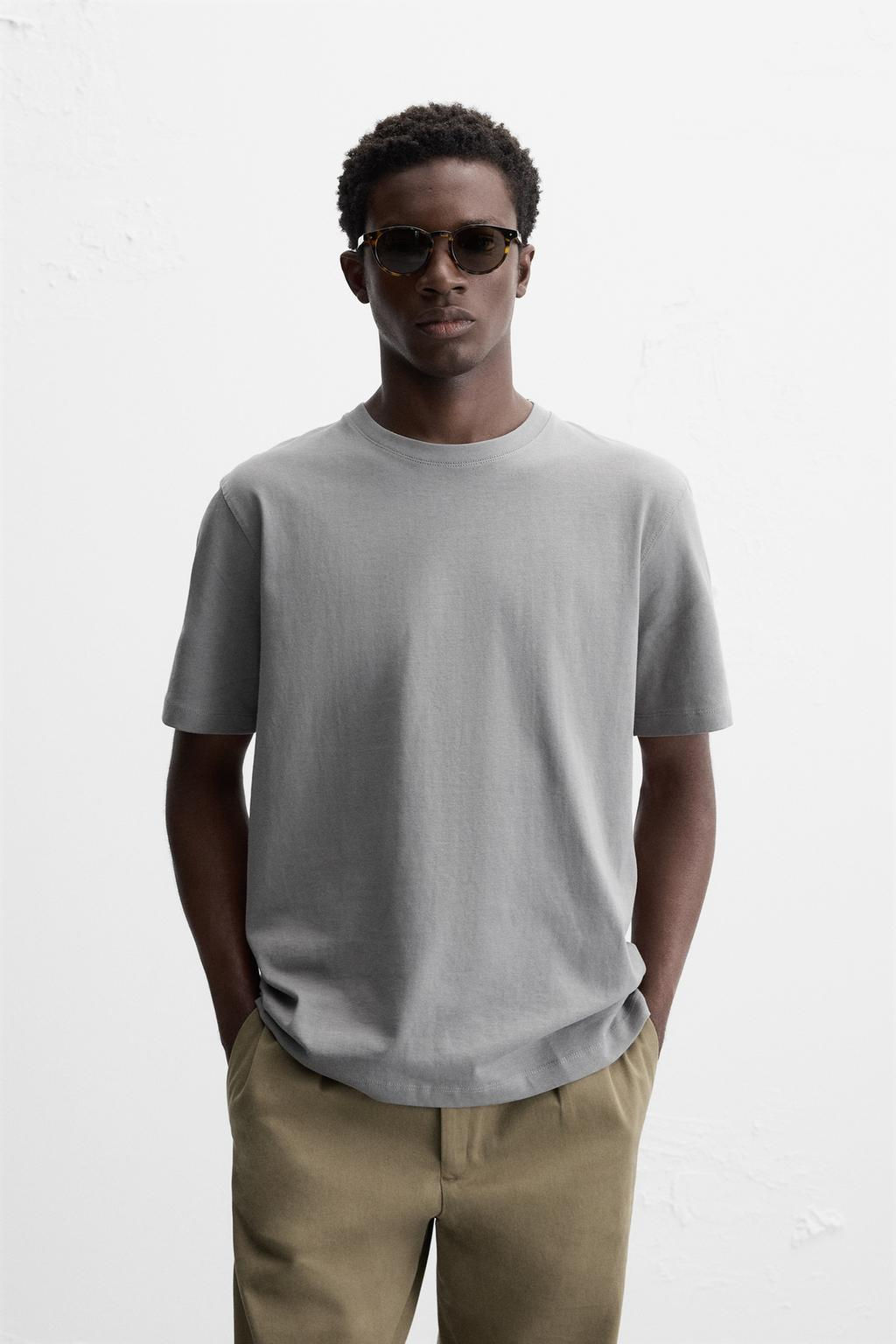 BASIC MEDIUM WEIGHT T-SHIRT - Zara фото 35