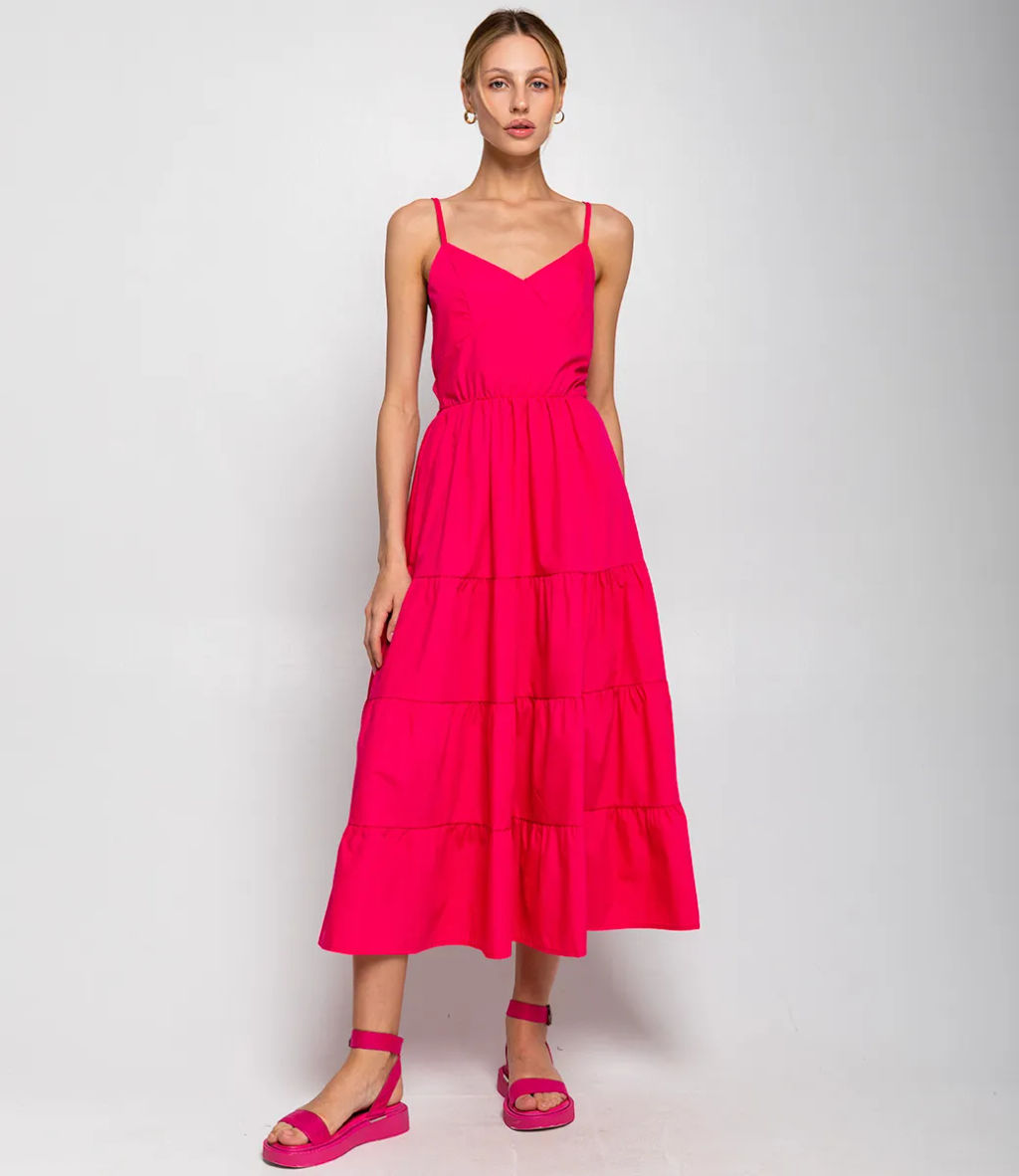 Сарафан #КТ1509, фуксия