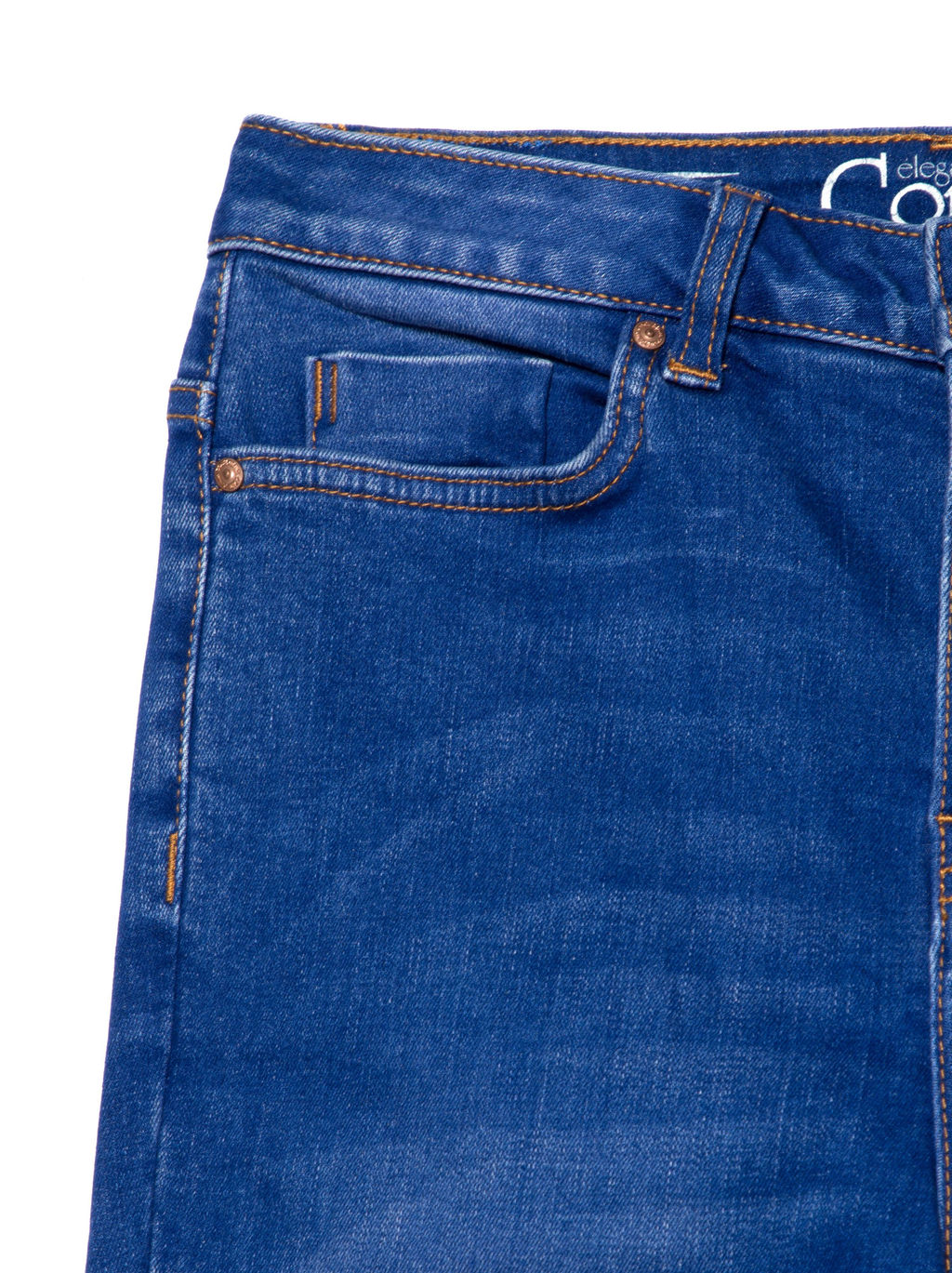 CONTE Моделирующие джинсы skinny с высокой посадкой CON-217 Lycra® washed royal blue