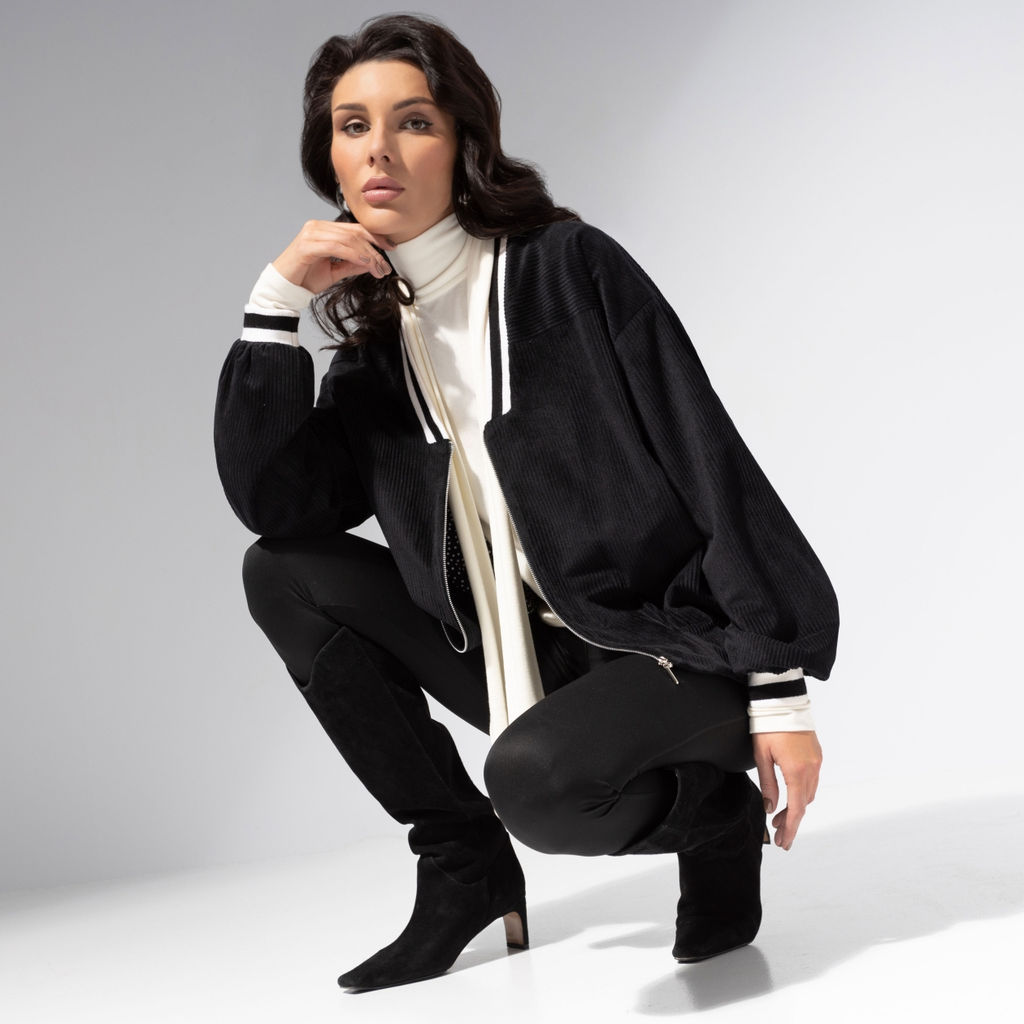 Бомбер из вельвета на подкладе, Модная стратегия - Charutti фото 6