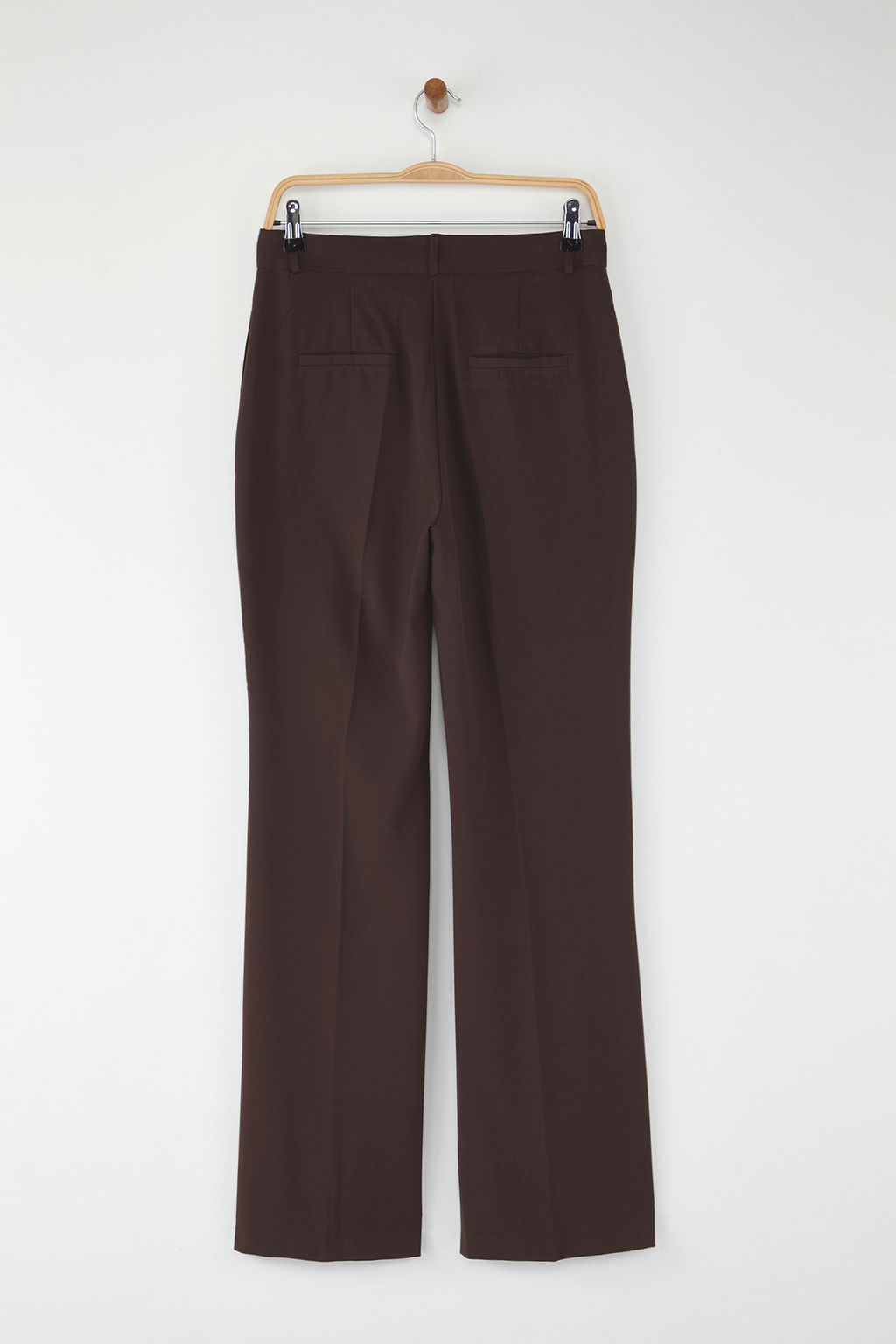 Kahverengi Limited Edition Flare Kal?p Kumas Pantolon TWOAW26PL00056 - Trendyolmilla фото 7