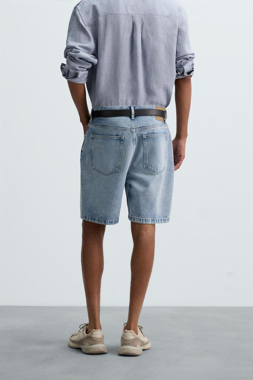 REGULAR FIT DENIM BERMUDA SHORTS - Zara фото 12
