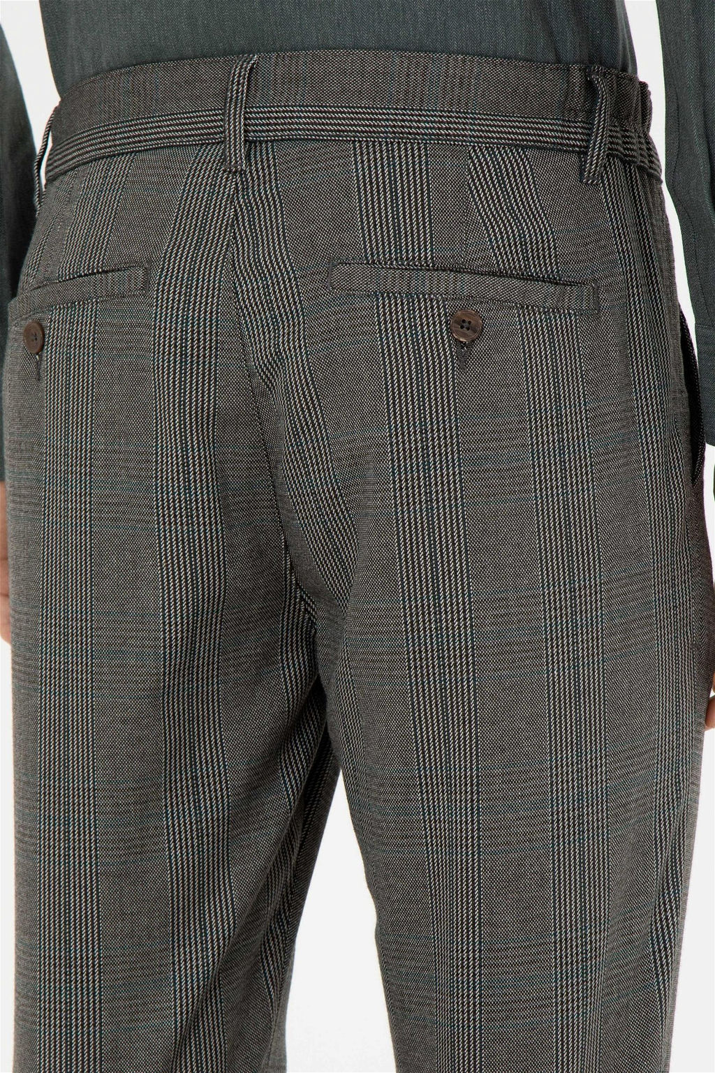 Мужские темно-синие брюки из плотной ткани - U.s. polo assn фото 7